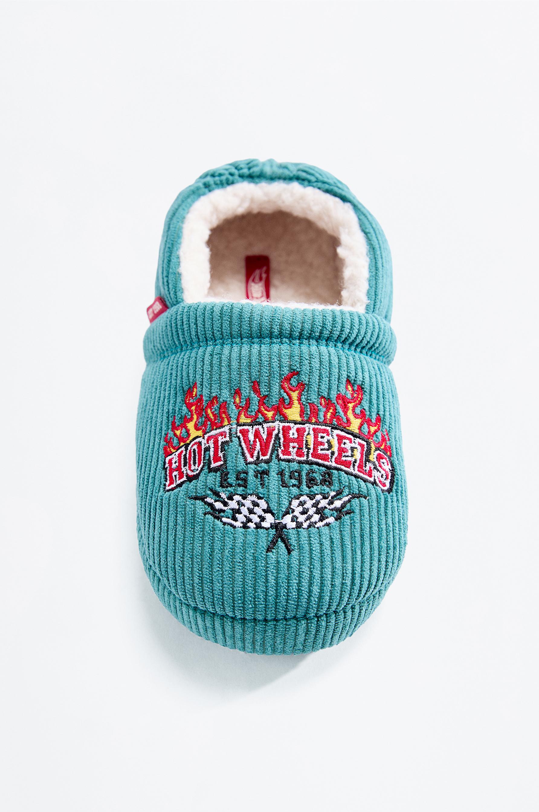 Hot Wheels ® Mattel closed-toe house slippers — GREEN