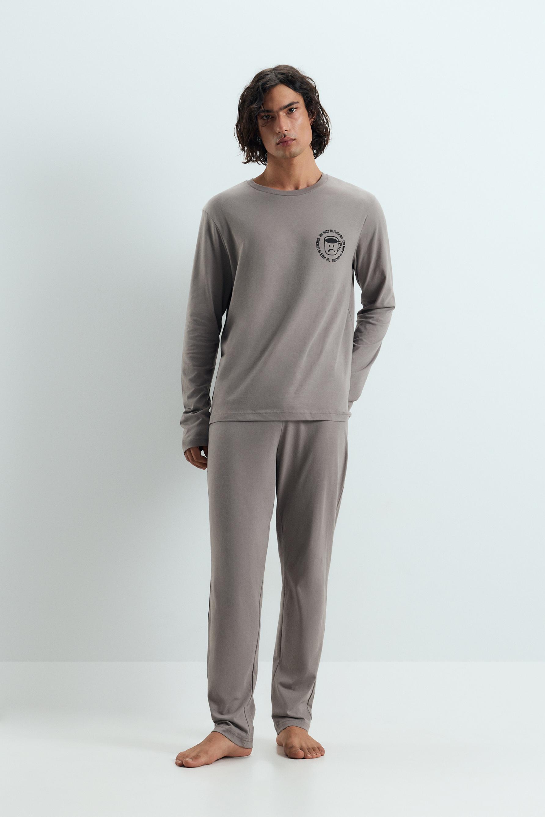 Pijama largo estampado