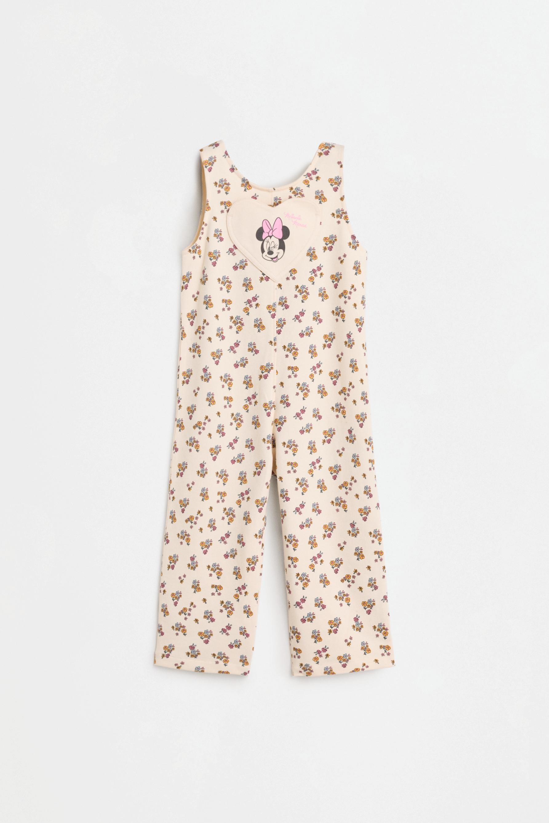 Minnie Mouse ©Disney T-shirt and dungarees co-ord — ECRU