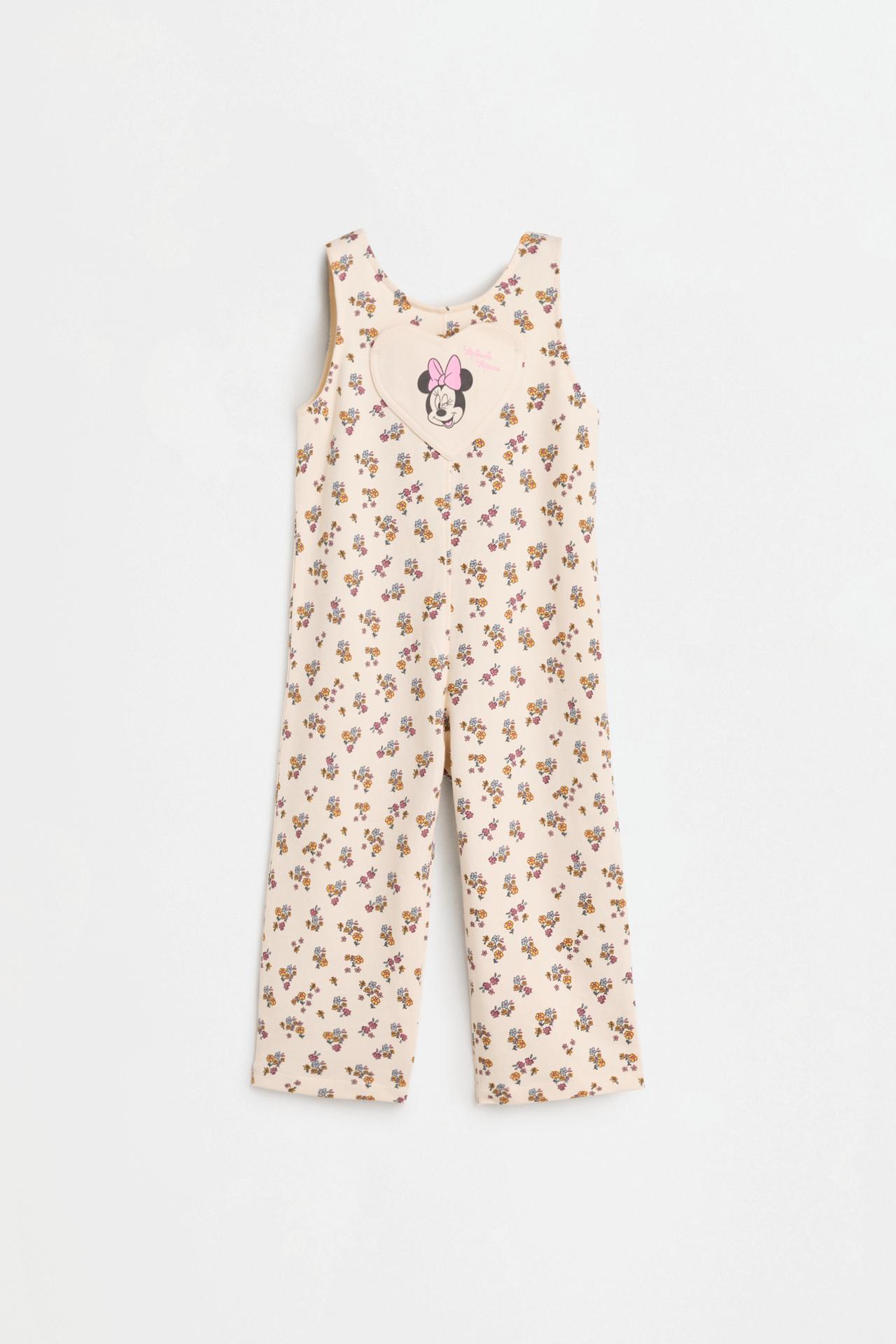 Minnie Mouse ©Disney T-shirt and dungarees co-ord — ECRU