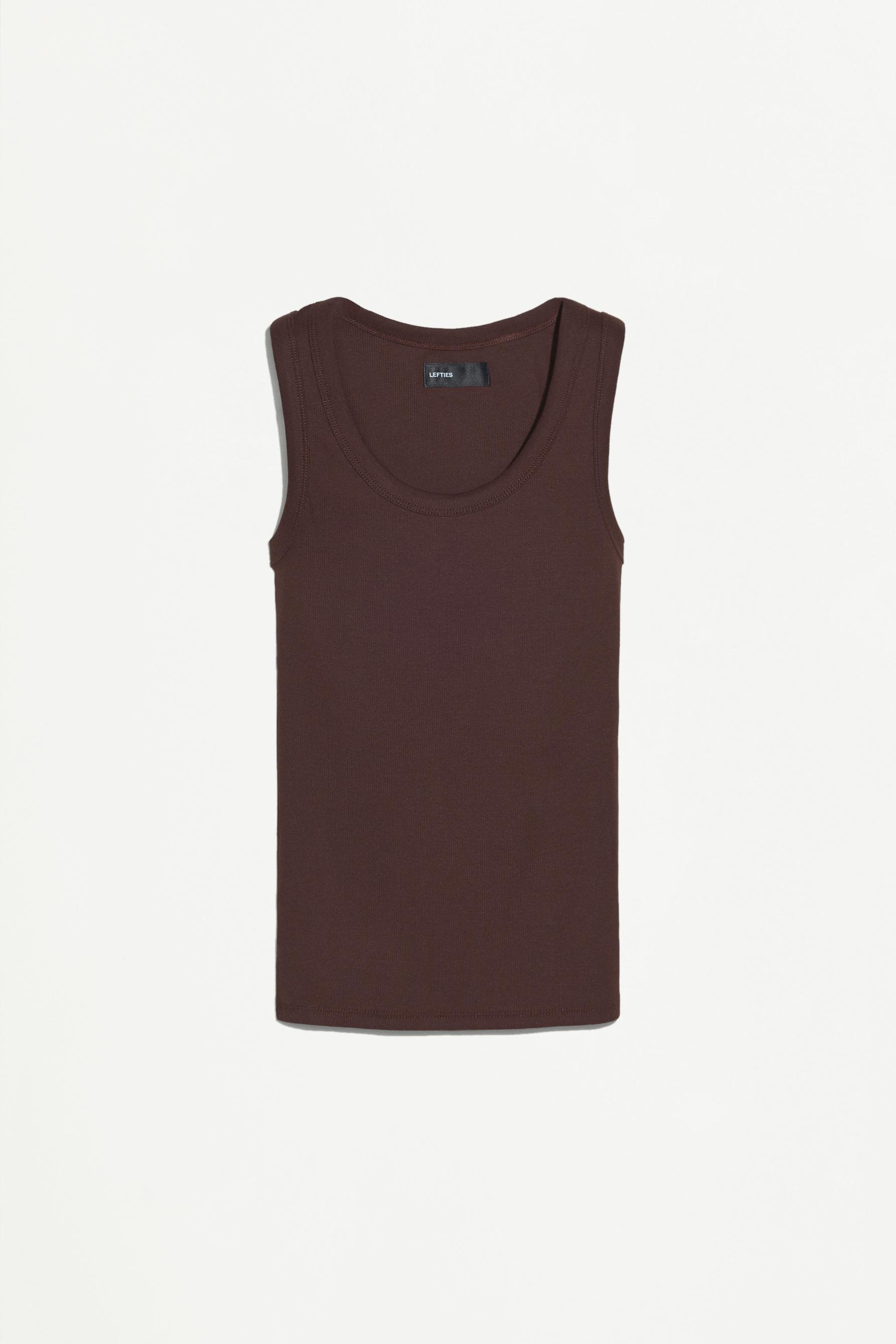 2-pack of racerback T-shirts — CHOCOLATE