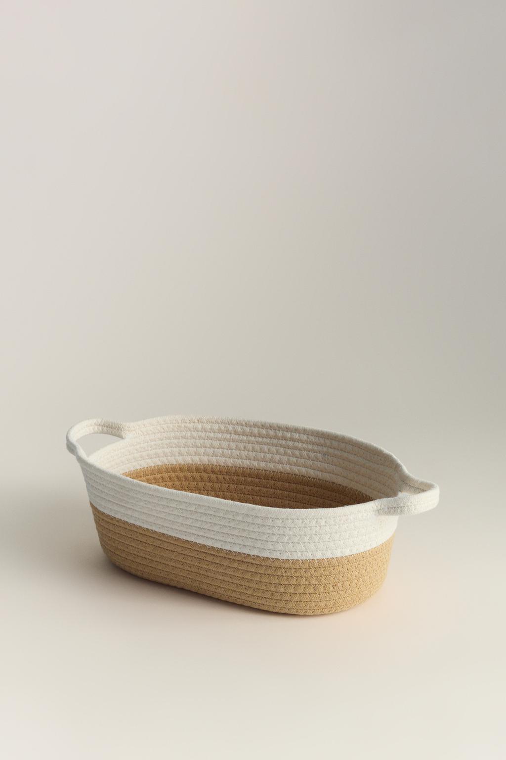 Cesta ovalada asas 40 x 21 x 13 cm