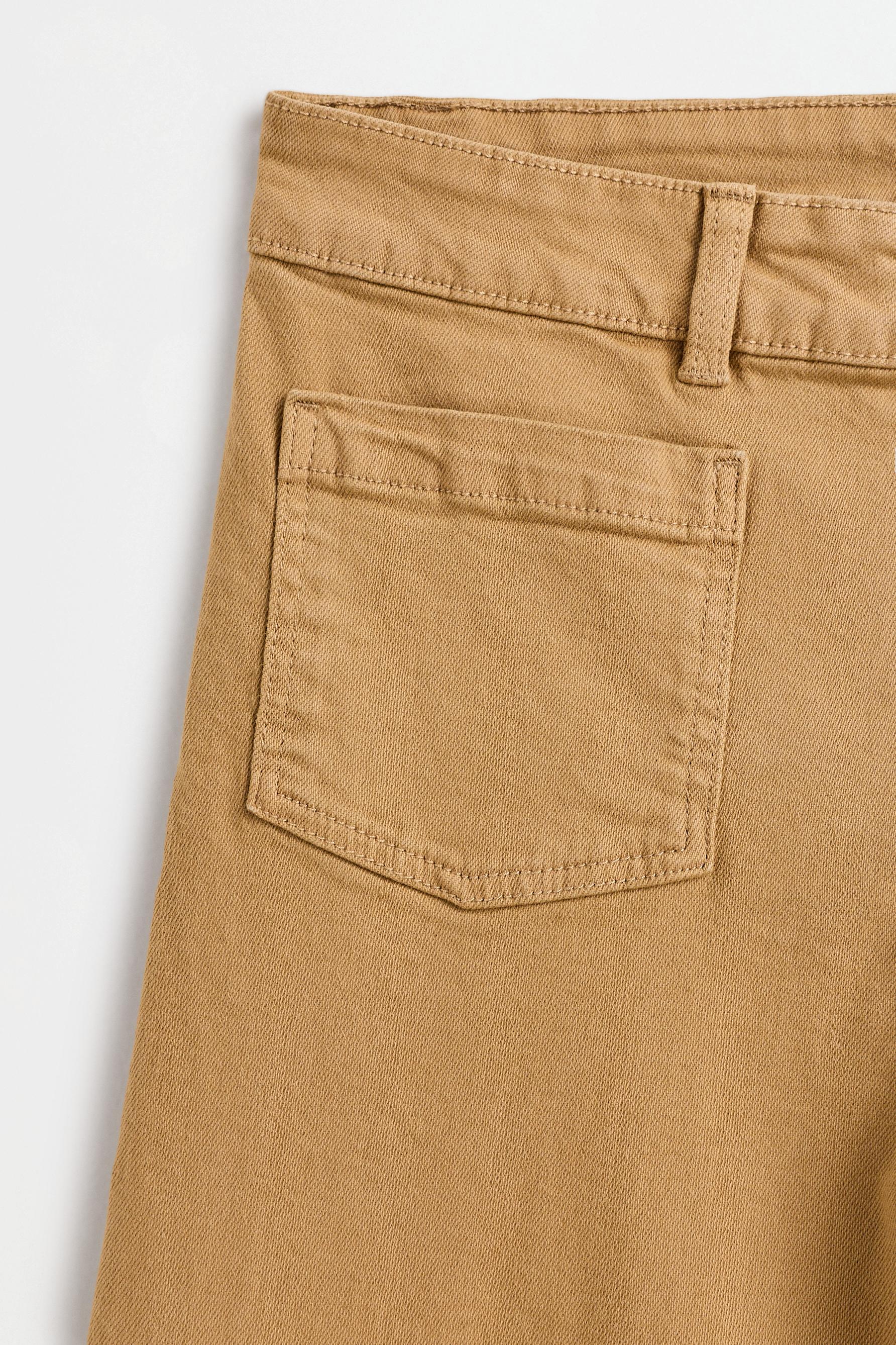 Culotte pocket jeans — MUSTARD
