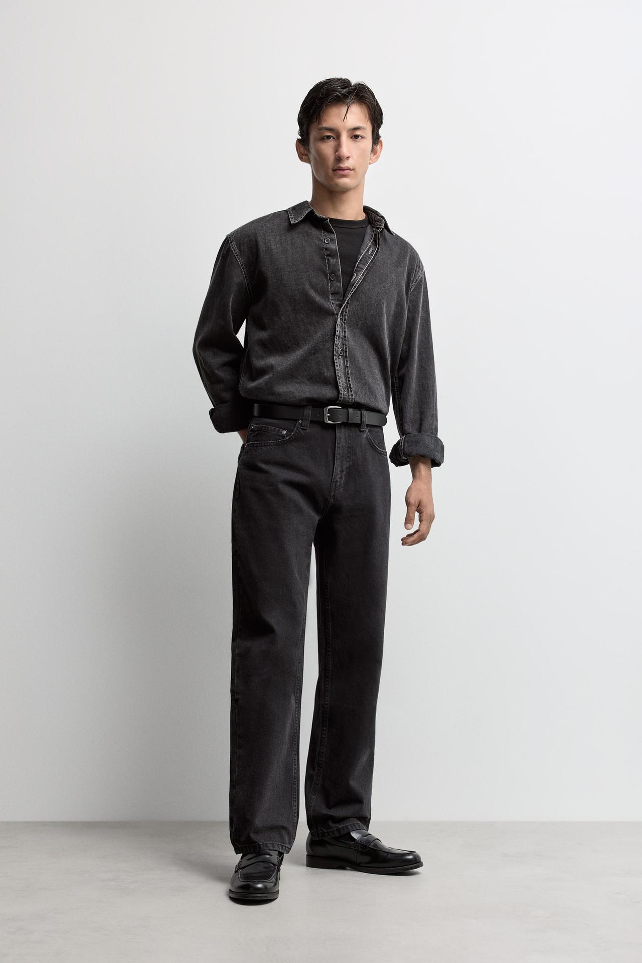 Straight jeans — BLACK