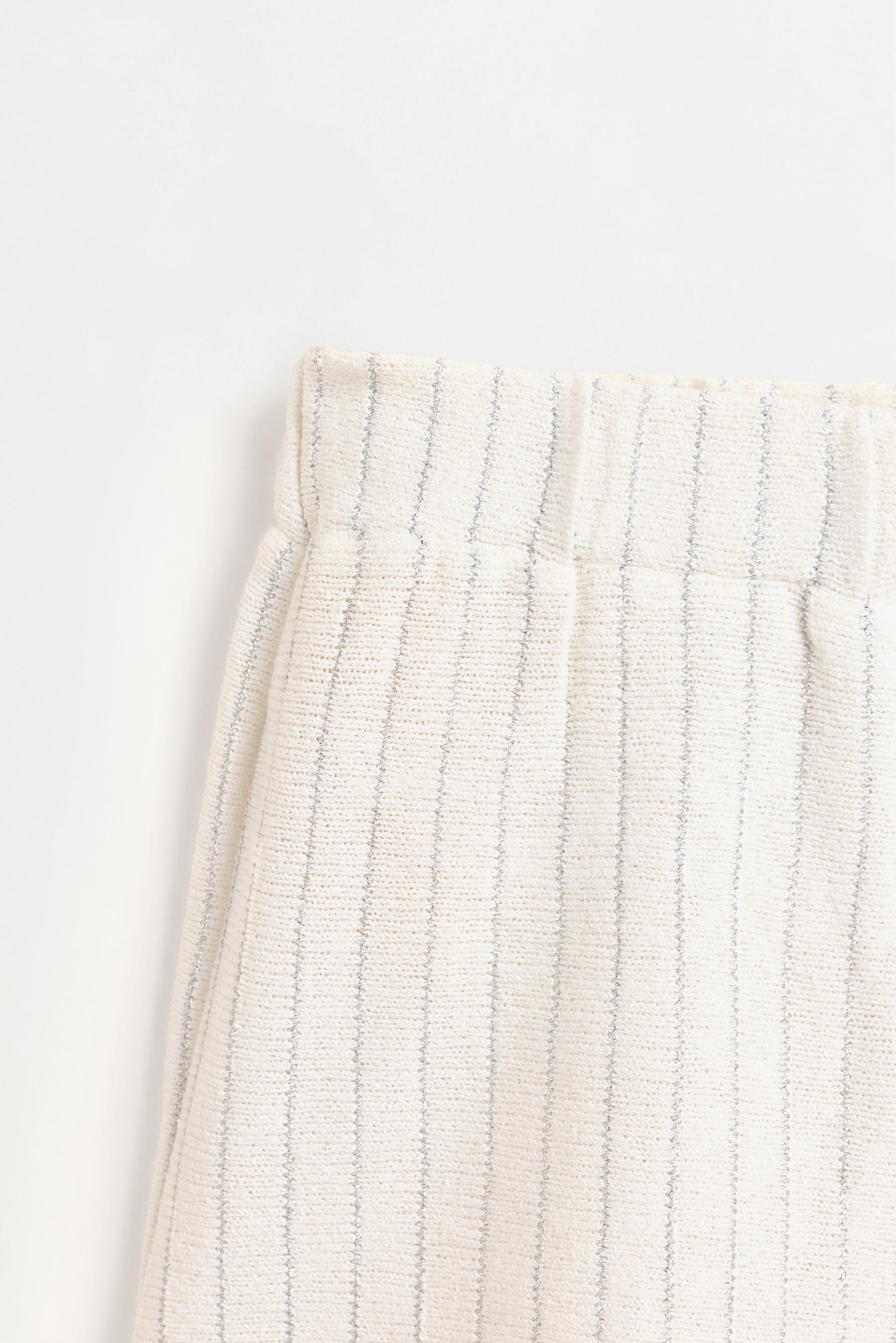 Shimmering bias cut shorts — SILVER