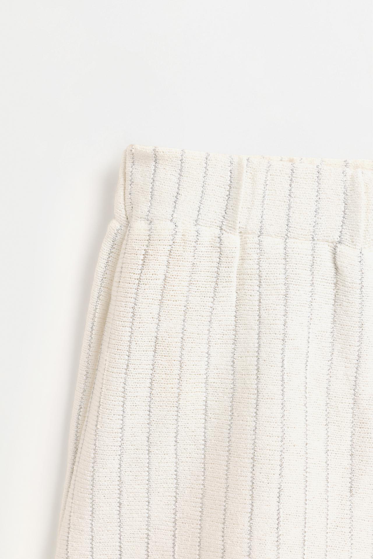 Shimmering bias cut shorts — SILVER