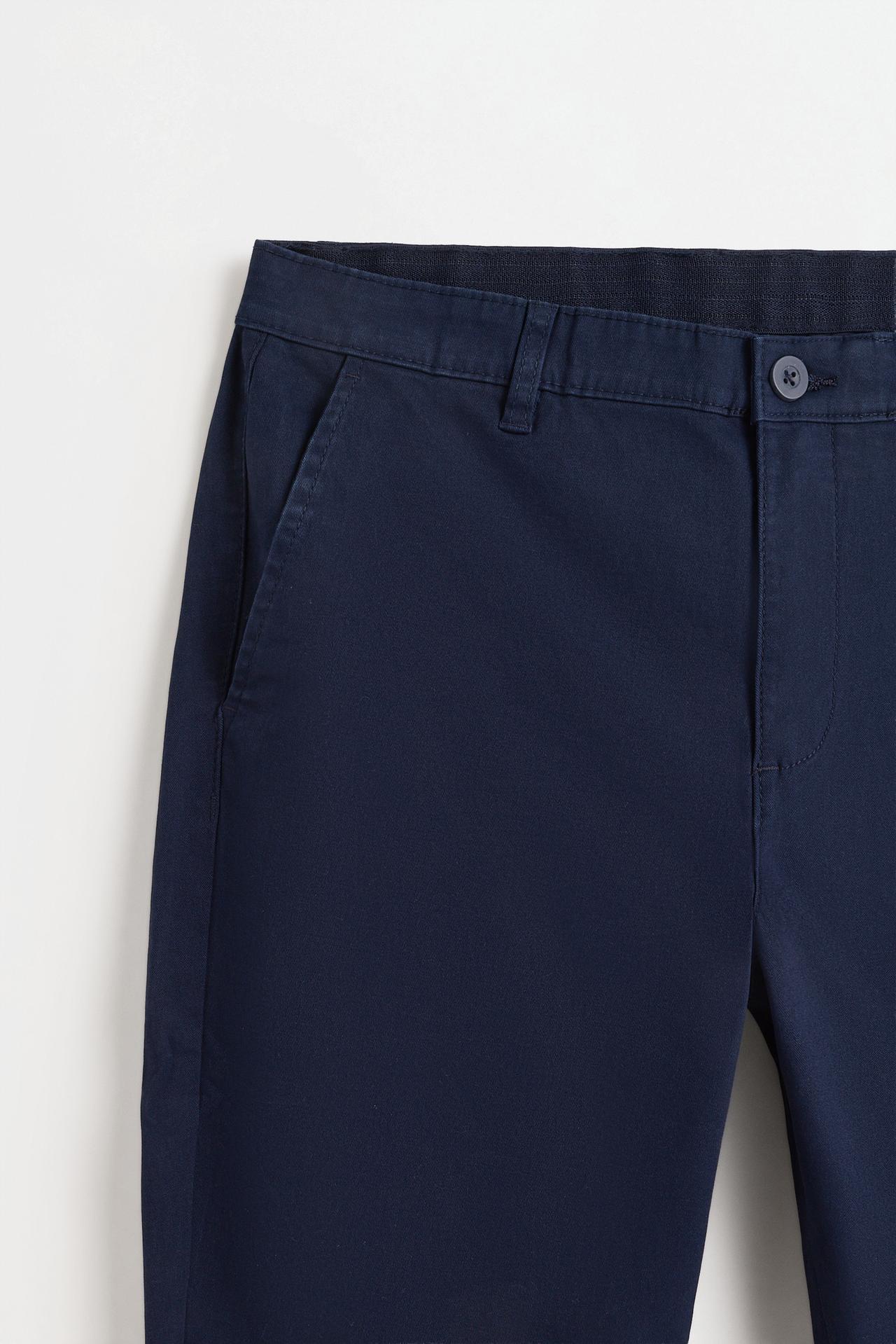 Skinny fit chino trousers — DARK BLUE