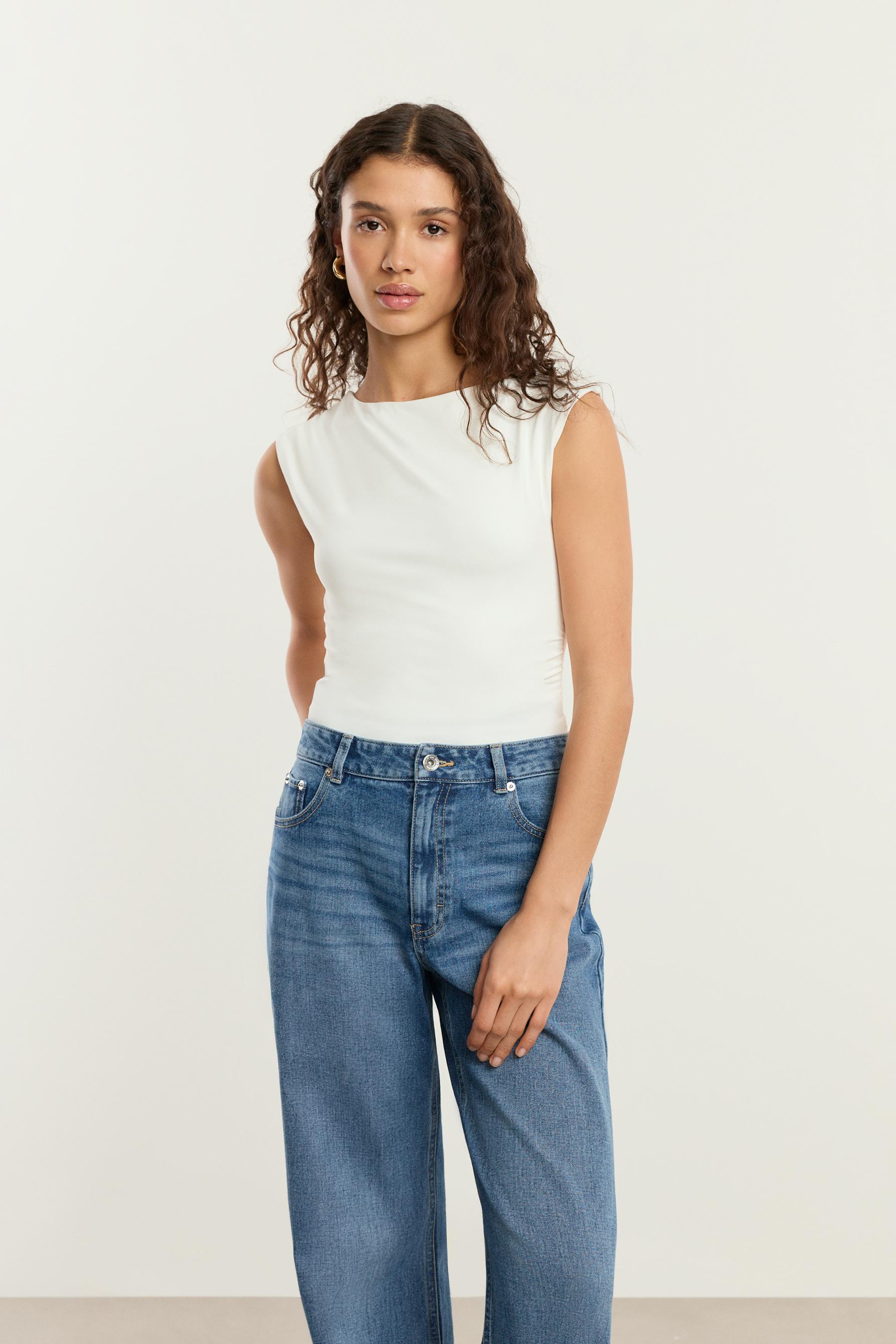 Body poliamida manga sisa