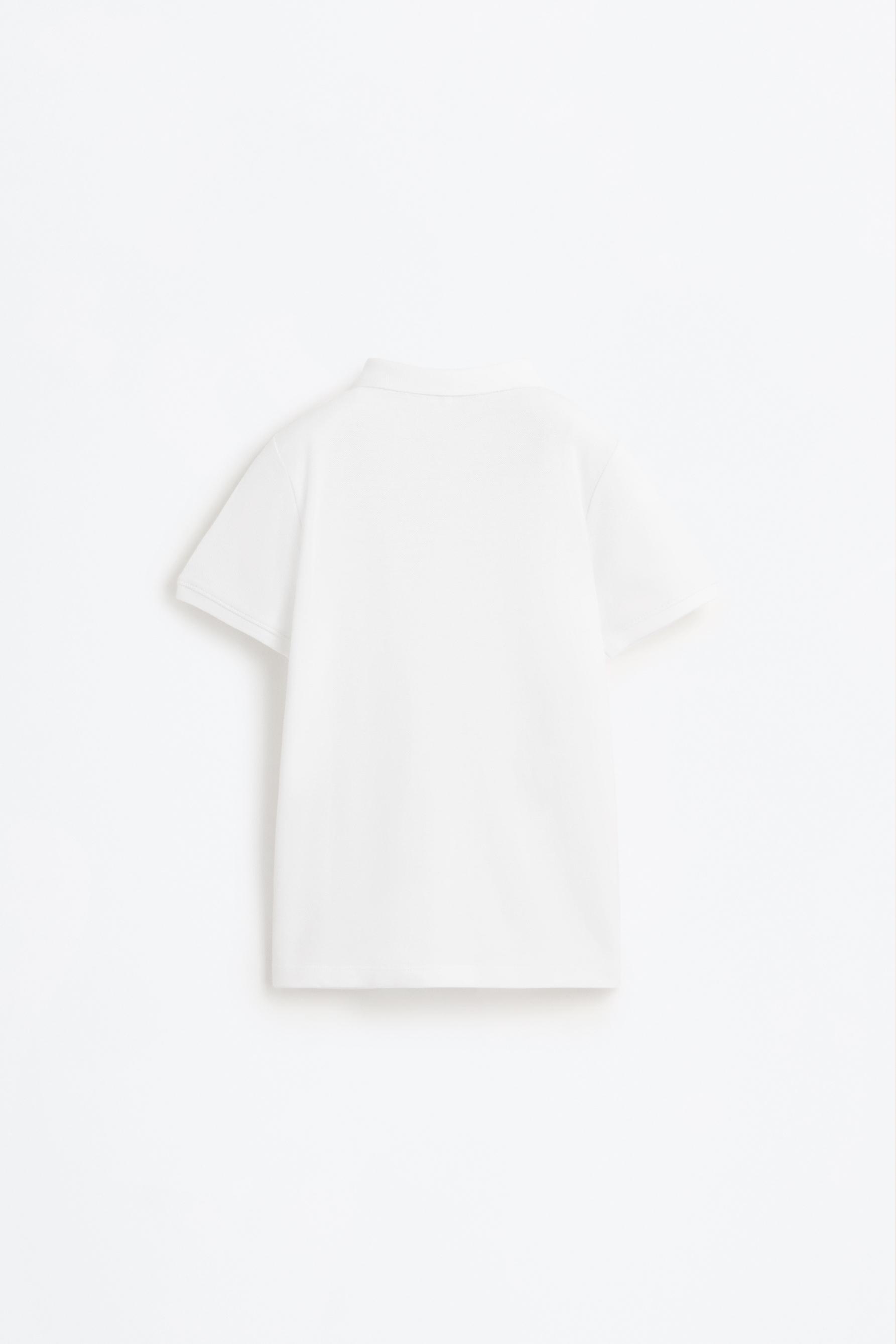 Basic polo shirt — WHITE