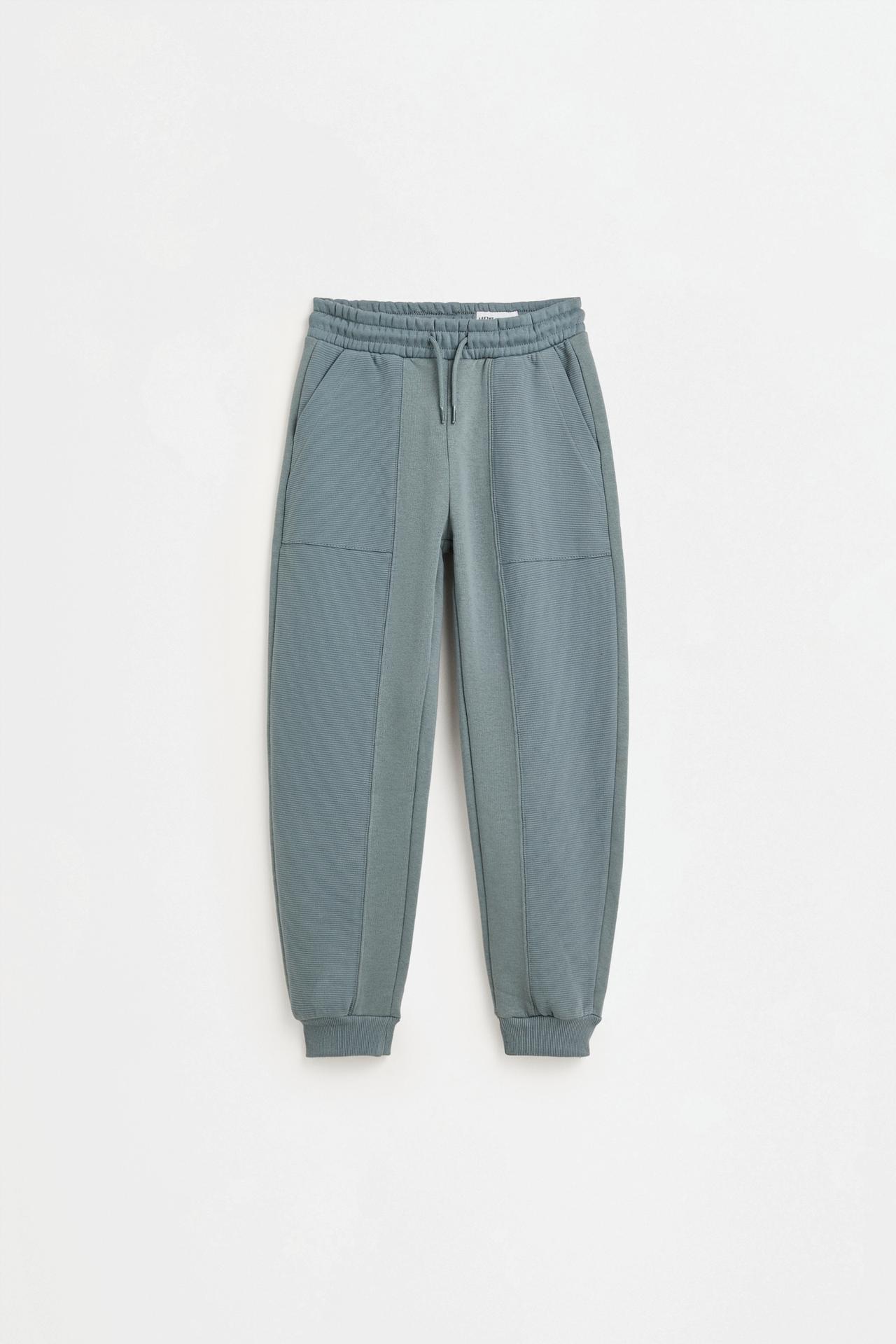 Ottoman plush joggers — MEDIUM TURQUOISE