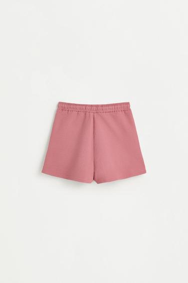 Seersucker shorts — DARK PINK 2