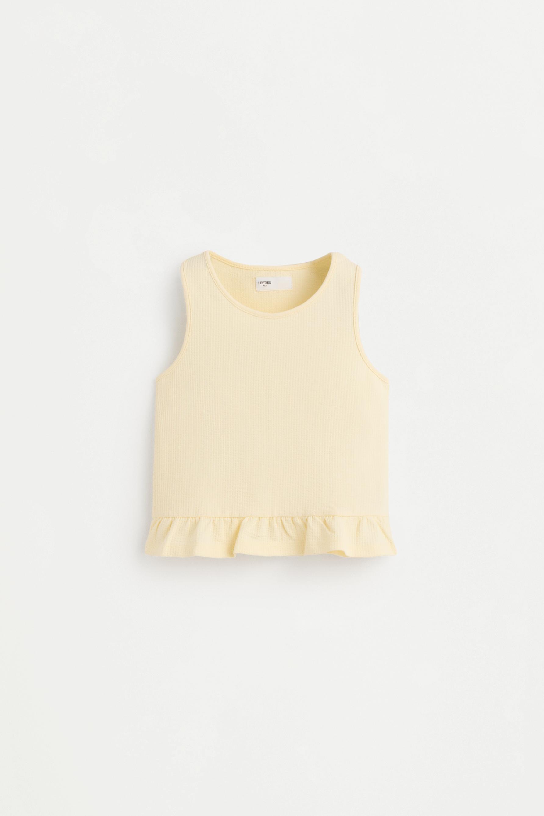 Ruffled vest top — YELLOW