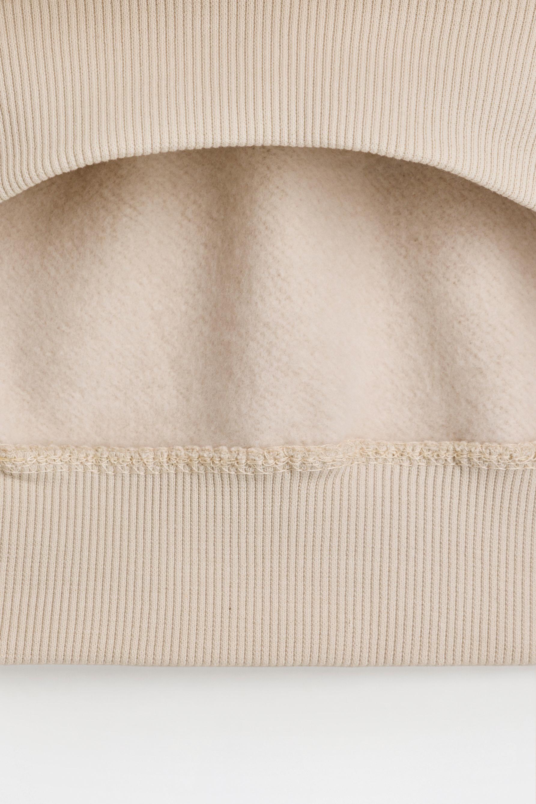 Cropped hoodie — CREAM