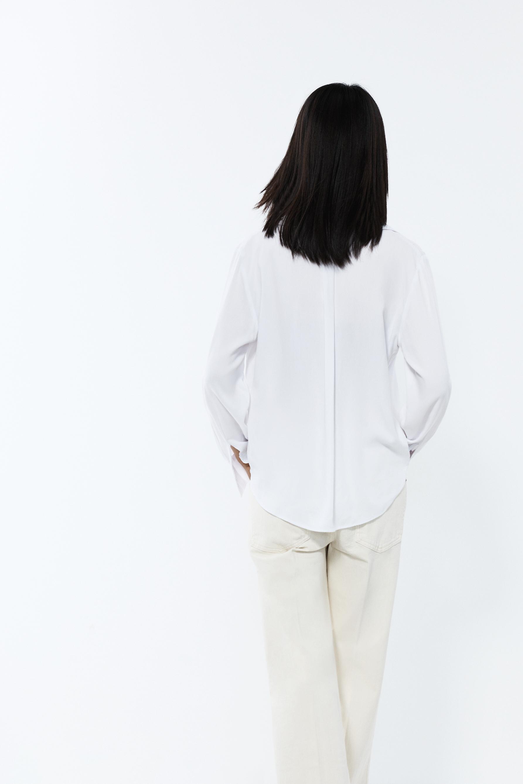 Basic henley shirt — WHITE