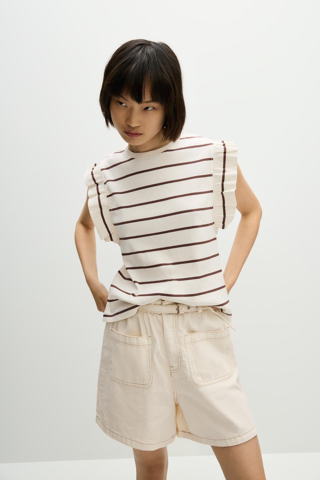 Ruffled T-shirt