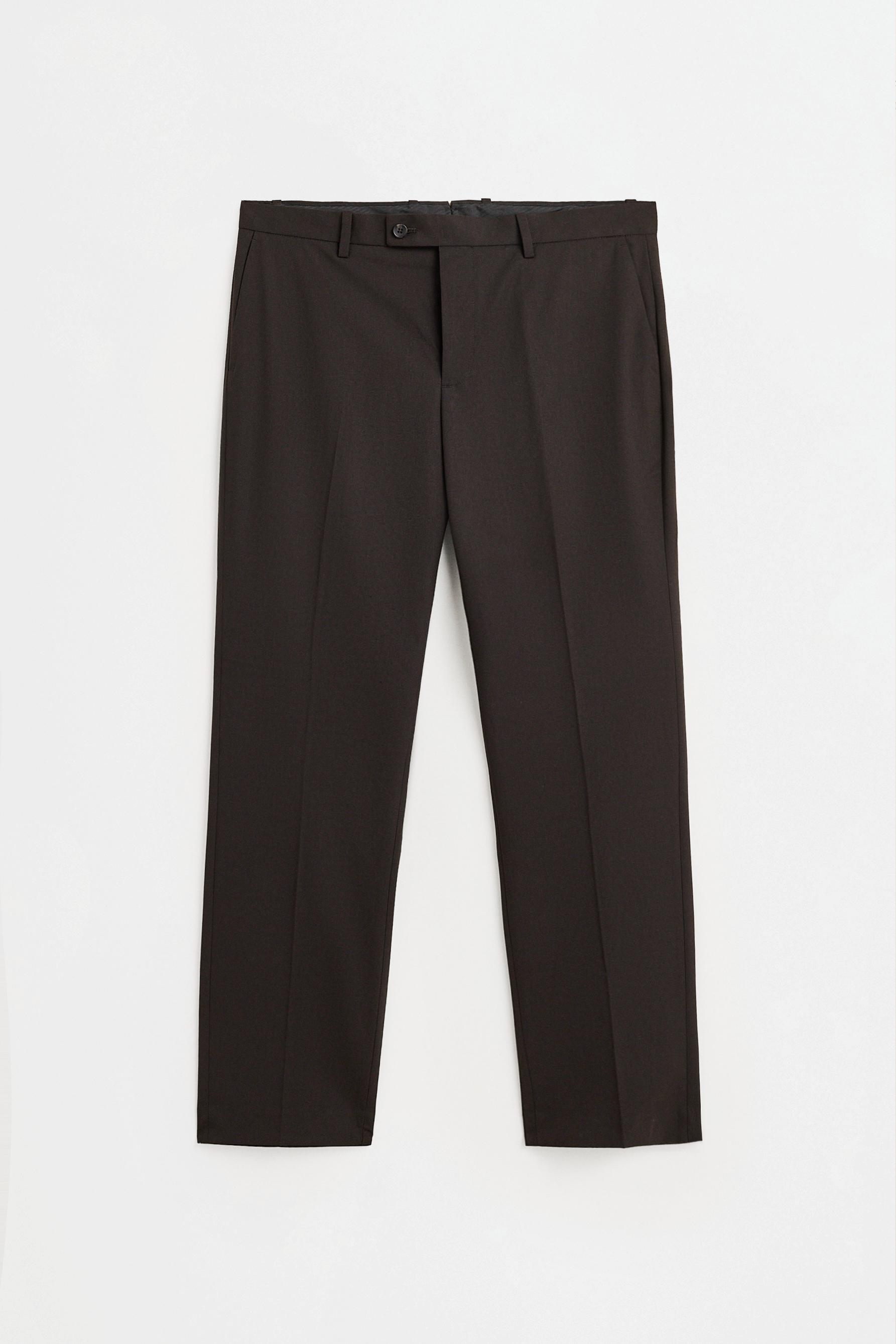 Slim fit suit trousers — BROWN