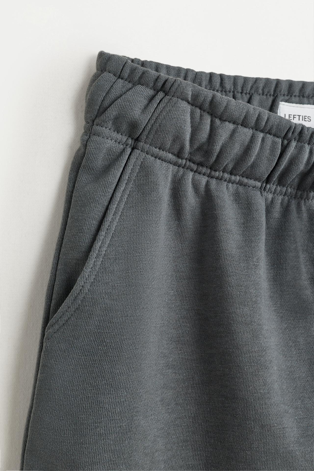 Jogger plush Bermuda shorts — DARK ANTHRACITE GREY
