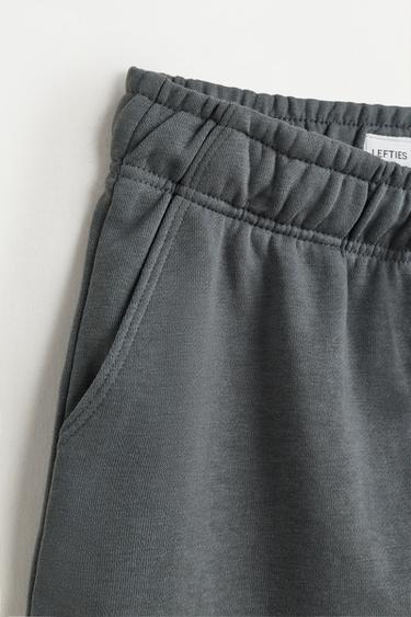 Jogger plush Bermuda shorts — DARK ANTHRACITE GREY 4