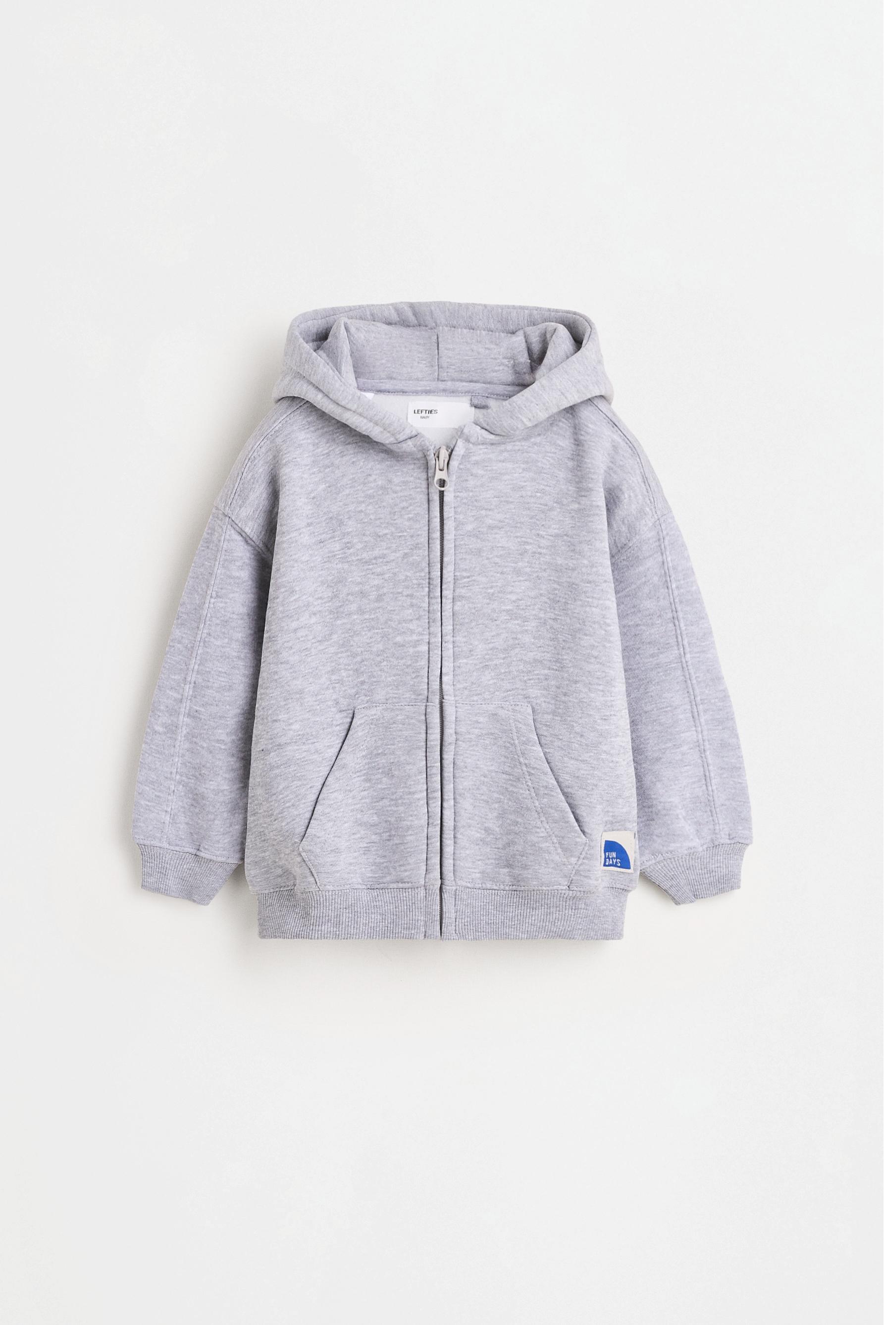 Zip-up sweatshirt — GREY MARL