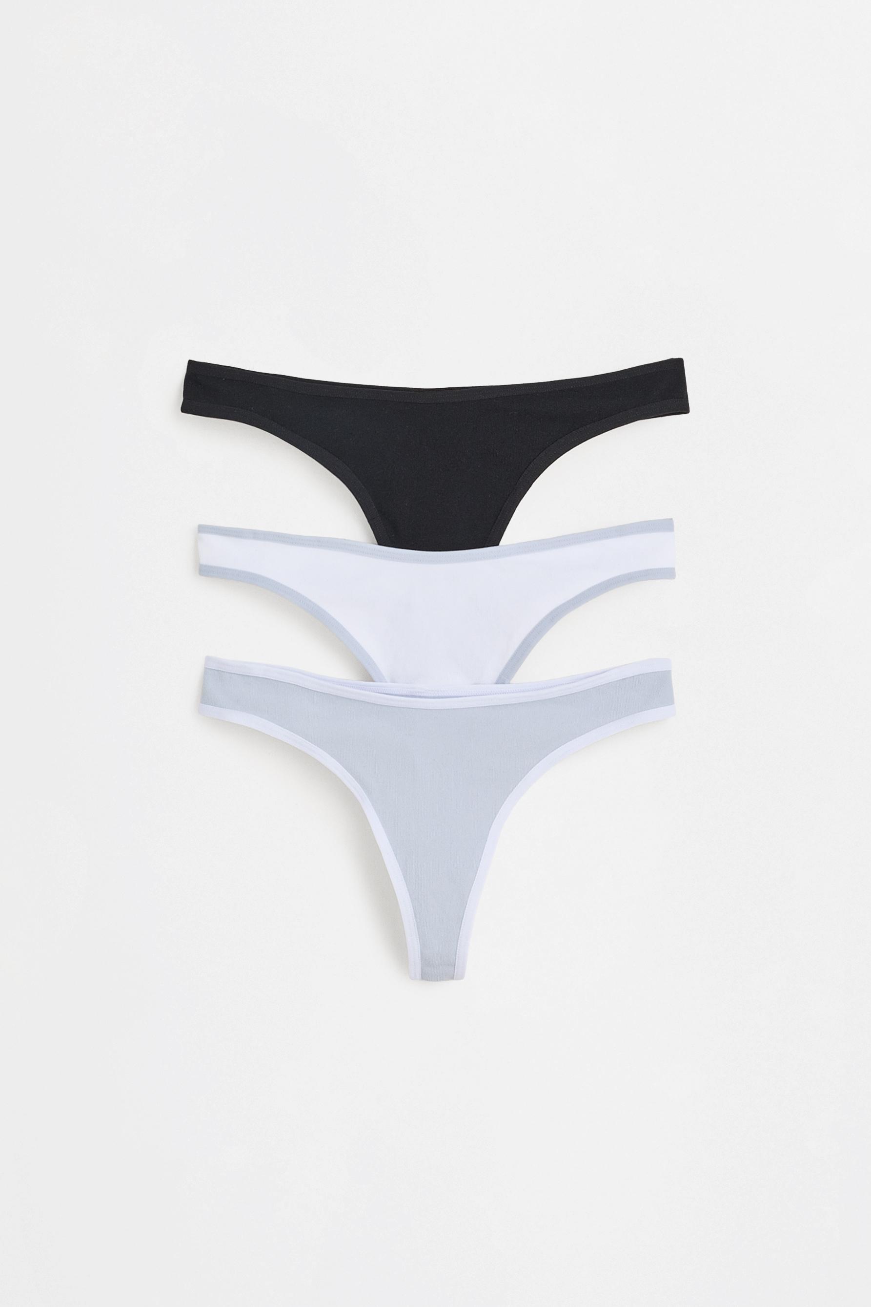 Contrast seamless thongs (Pack of 3) — VARIOUS
