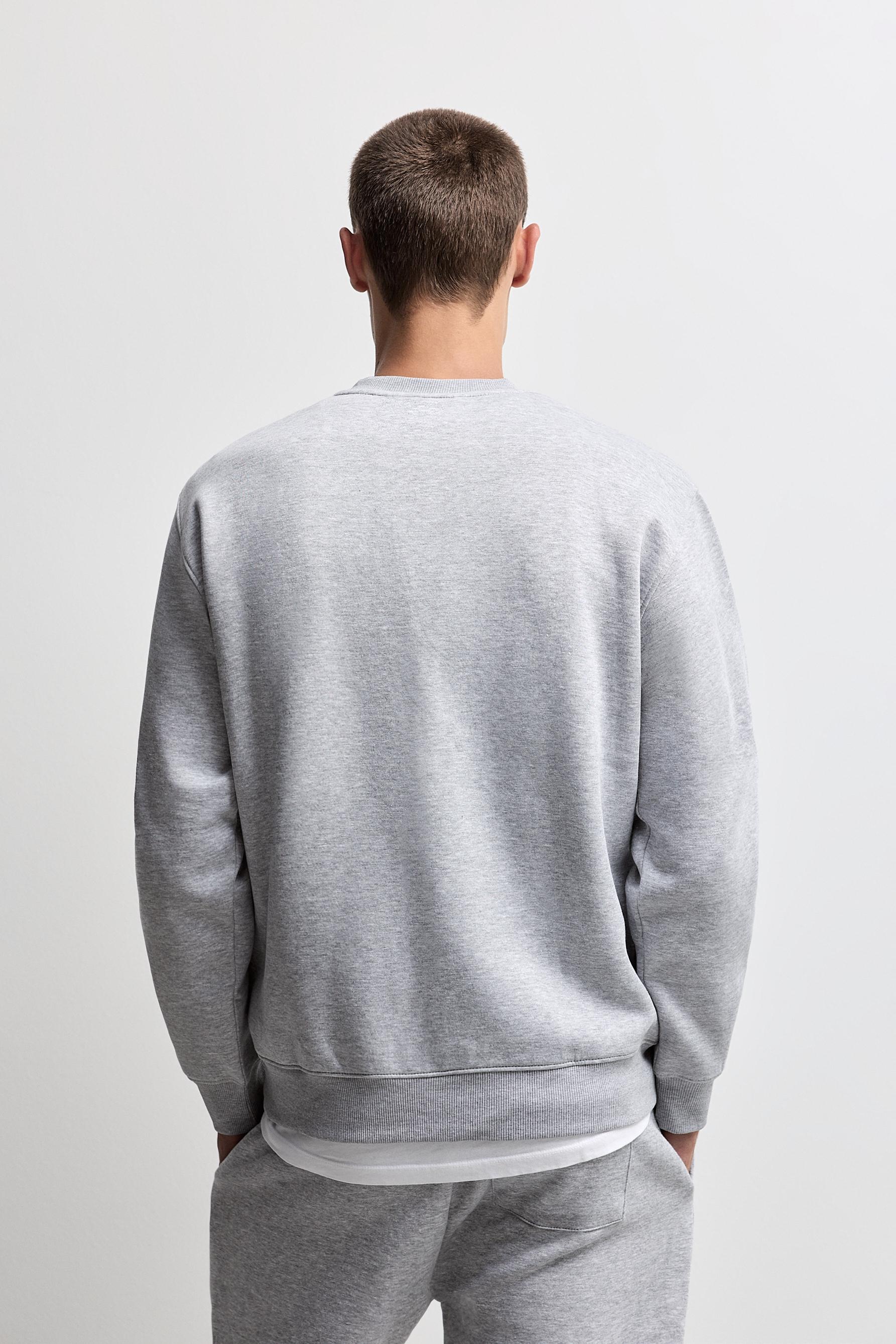 Basic sweatshirt — GREY MARL