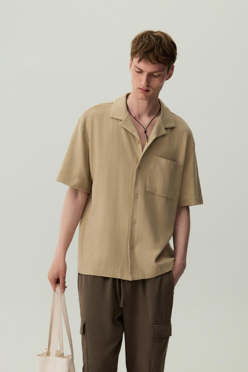 Camicia testurizzata Collaborazioni BORSE ZAINI Uomo