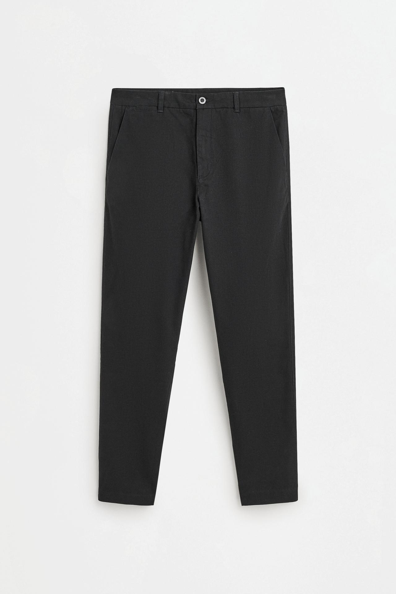 Slim fit chino trousers — BLACK