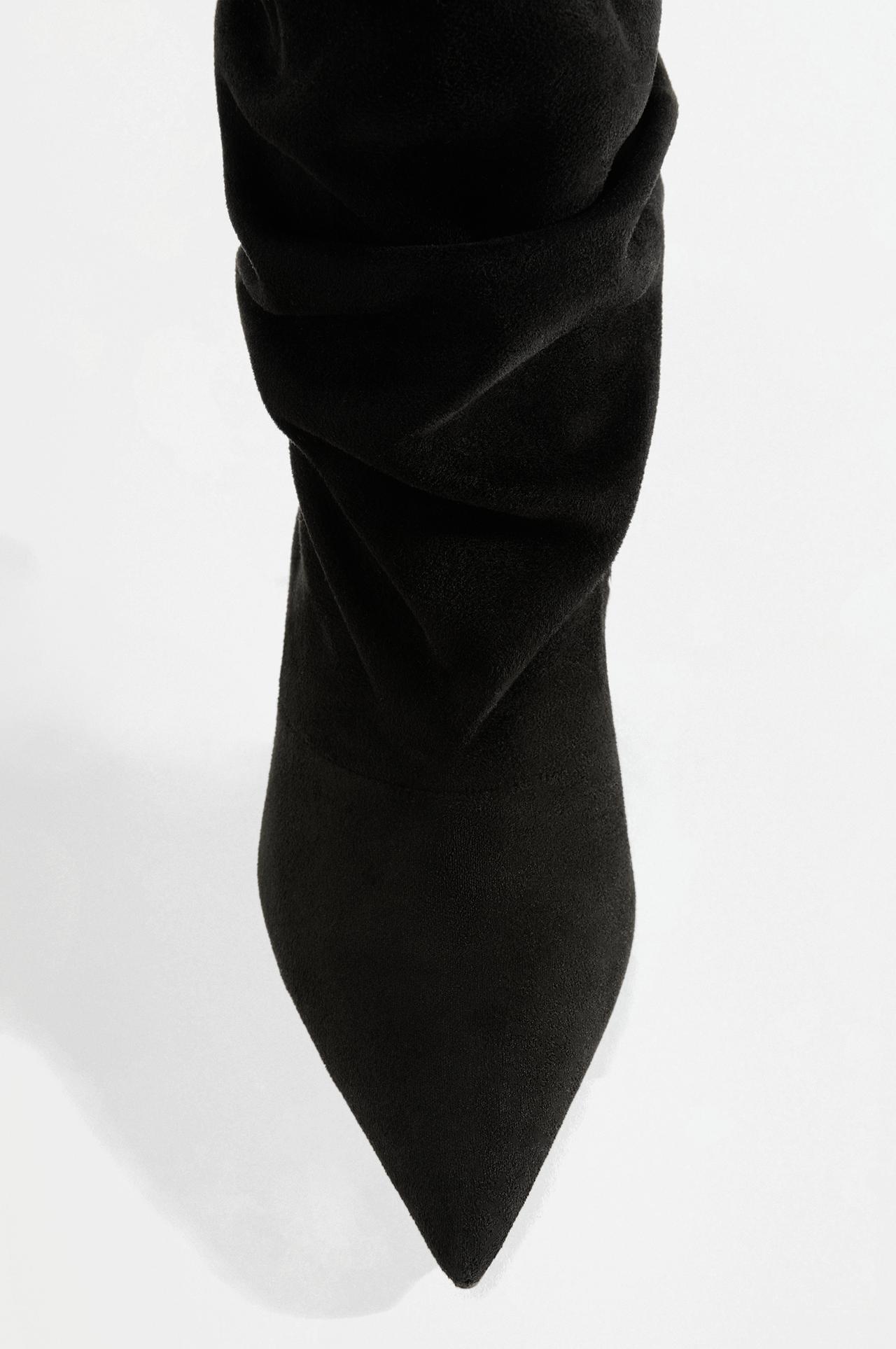 Slouchy ankle boots — BLACK