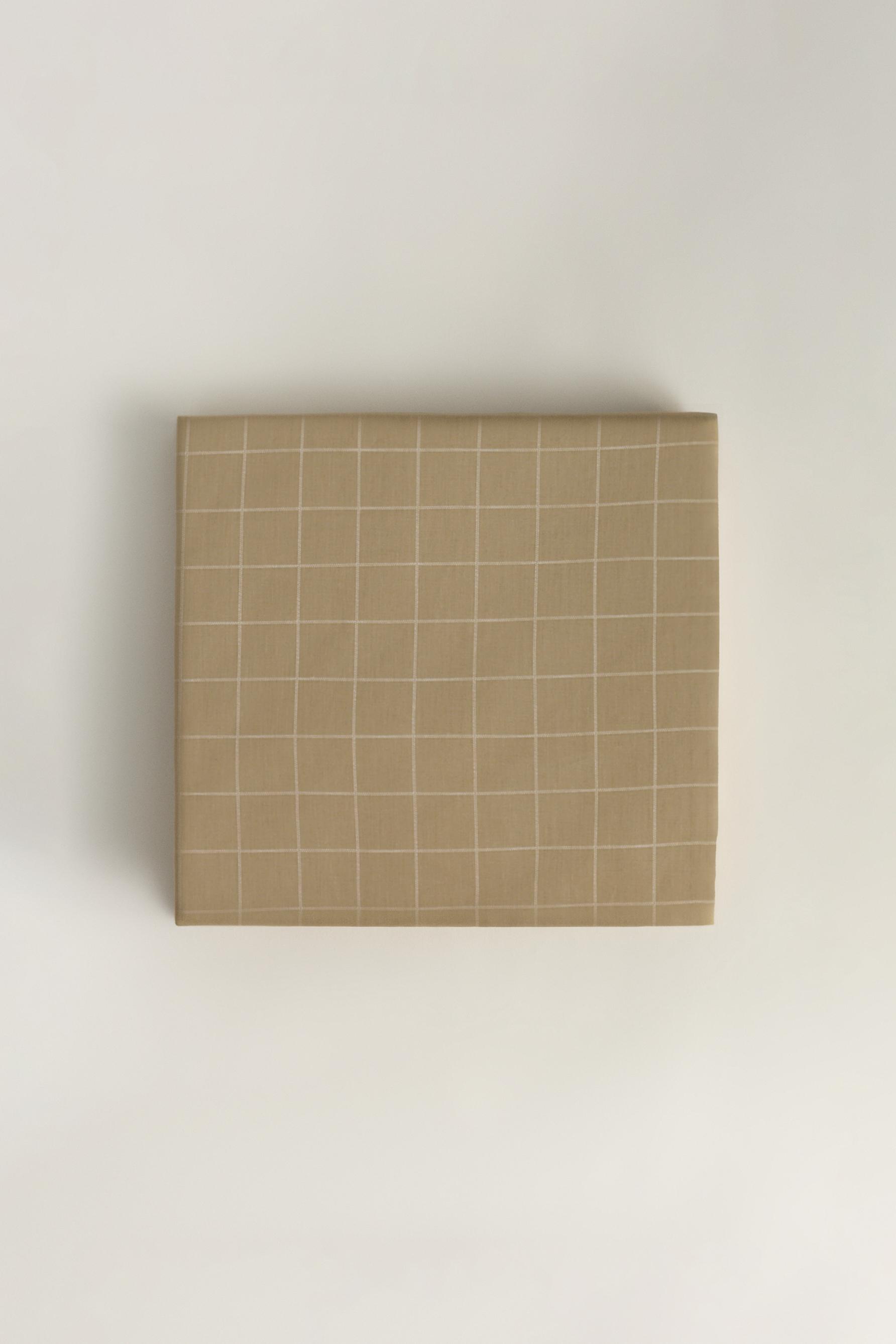 Capa de edredom xadrez 260 x 240 cm