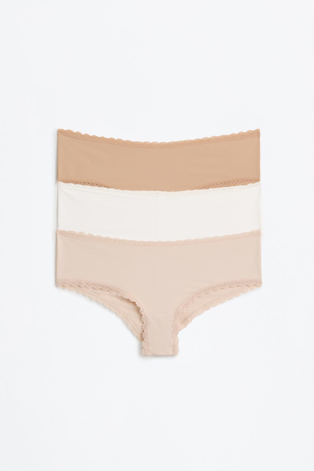 Pack de 3 braguitas hipster de microfibra