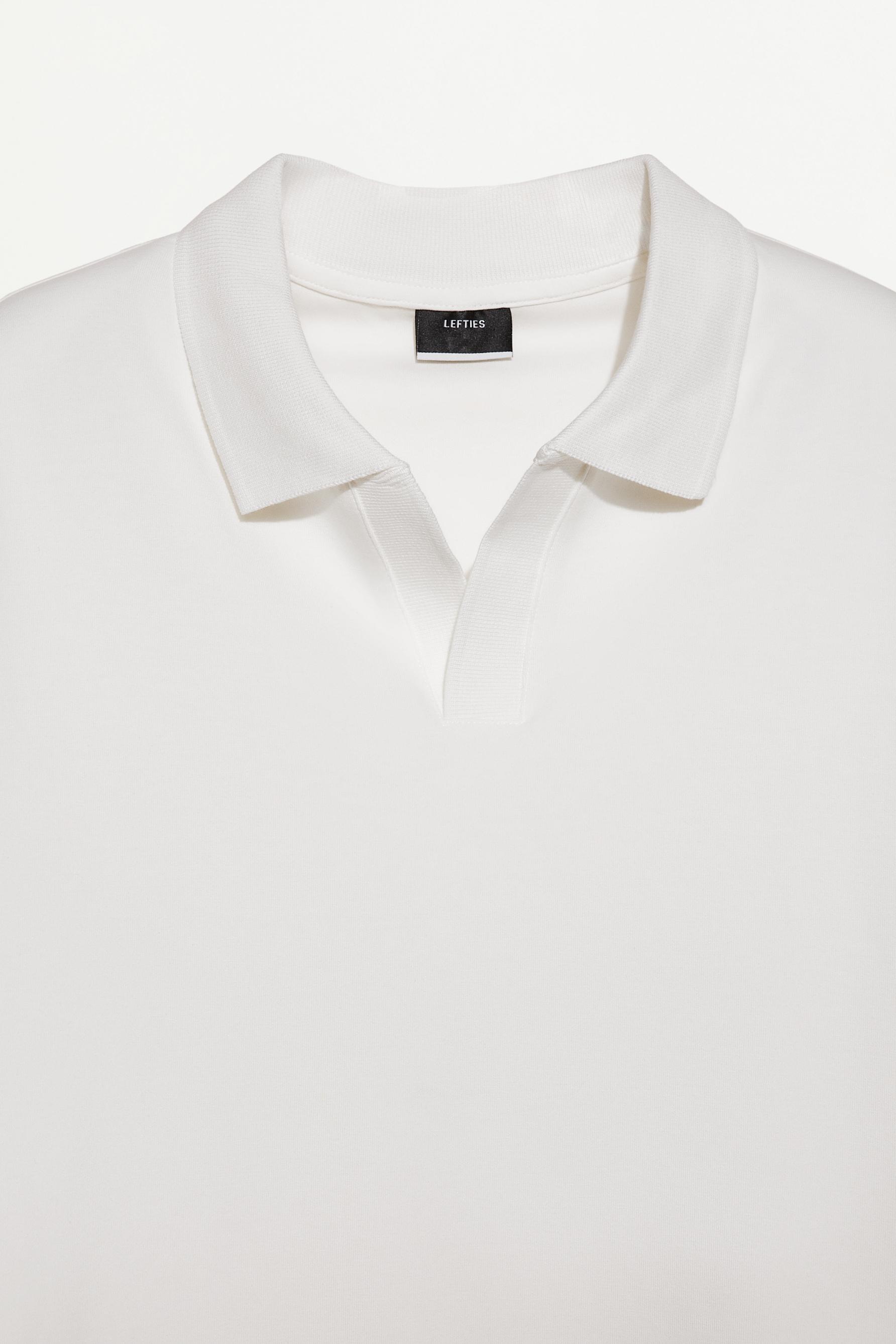 Interlock polo shirt — OFF WHITE
