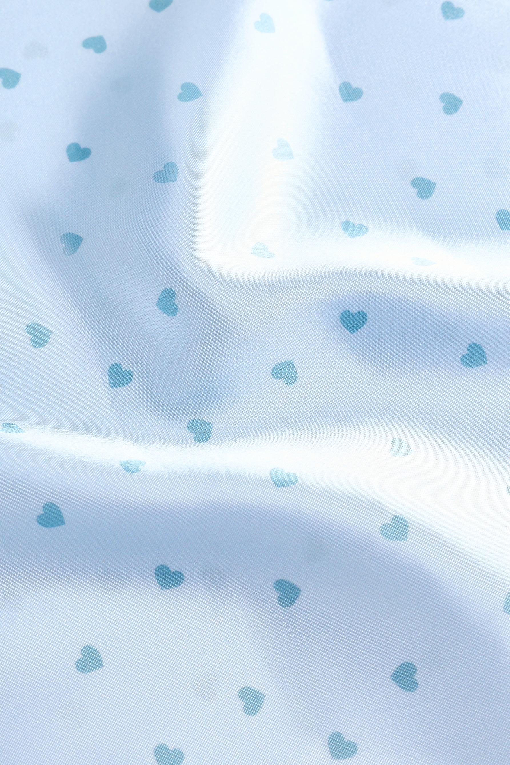 Heart print pillowcase — PASTEL BLUE