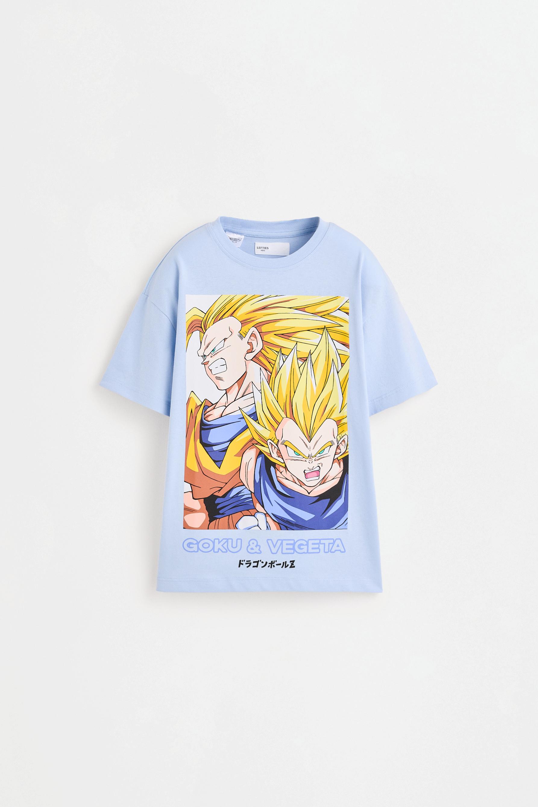 Goku and Vegeta Dragon Ball ©Bird Studio T-shirt — PALE BLUE
