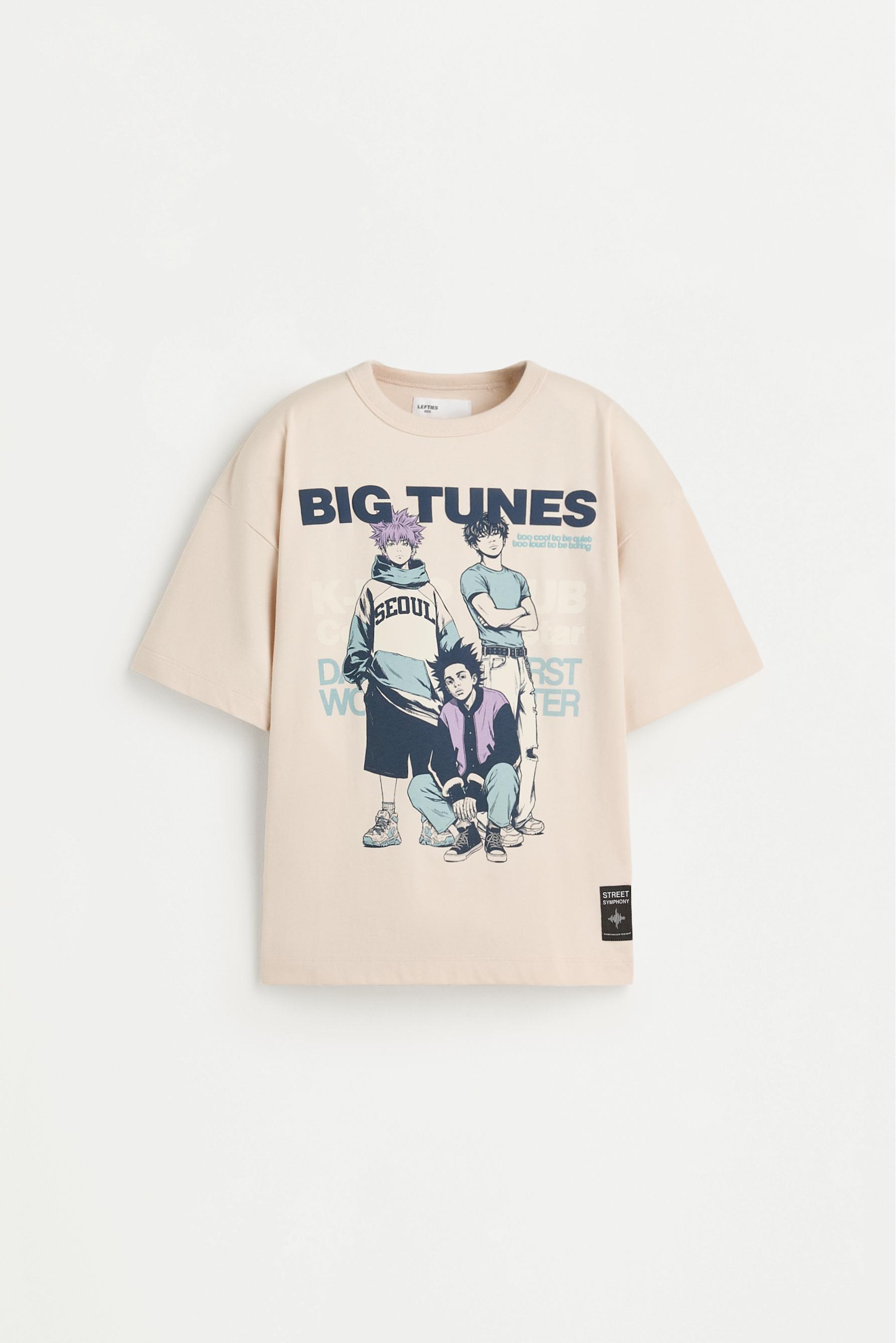 Printed T-shirt — GREY