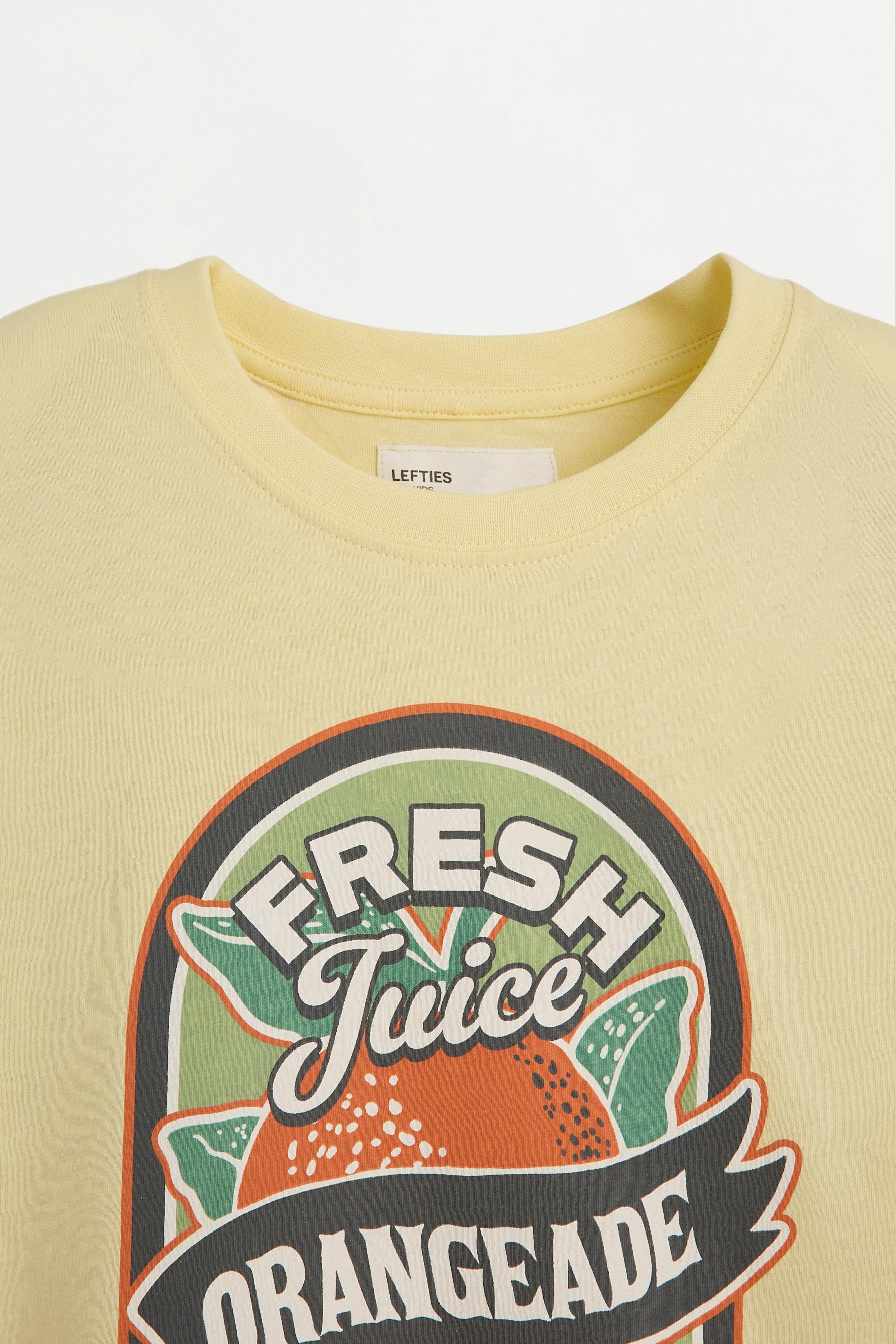 Short printed pyjamas — PASTEL YELLOW