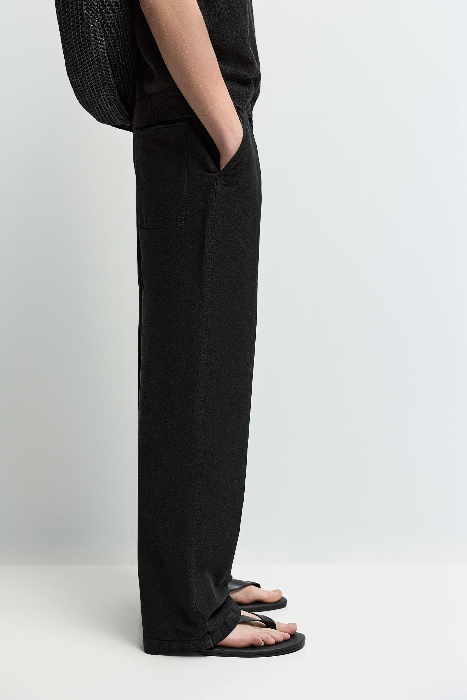 Rustic joggers — BLACK