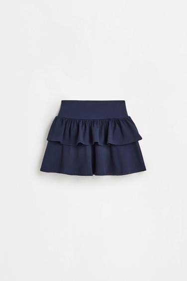 Ruffled skirt — NAVY 2