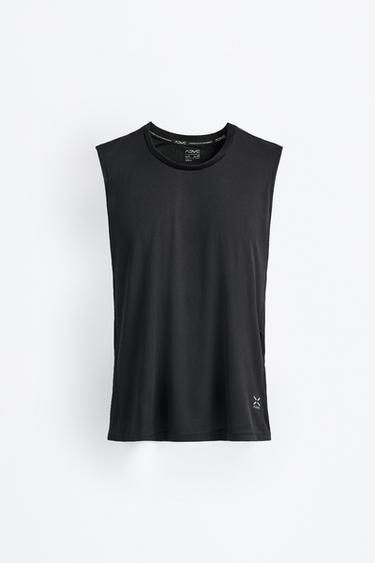 Sleeveless sports T-shirt — BLACK 4