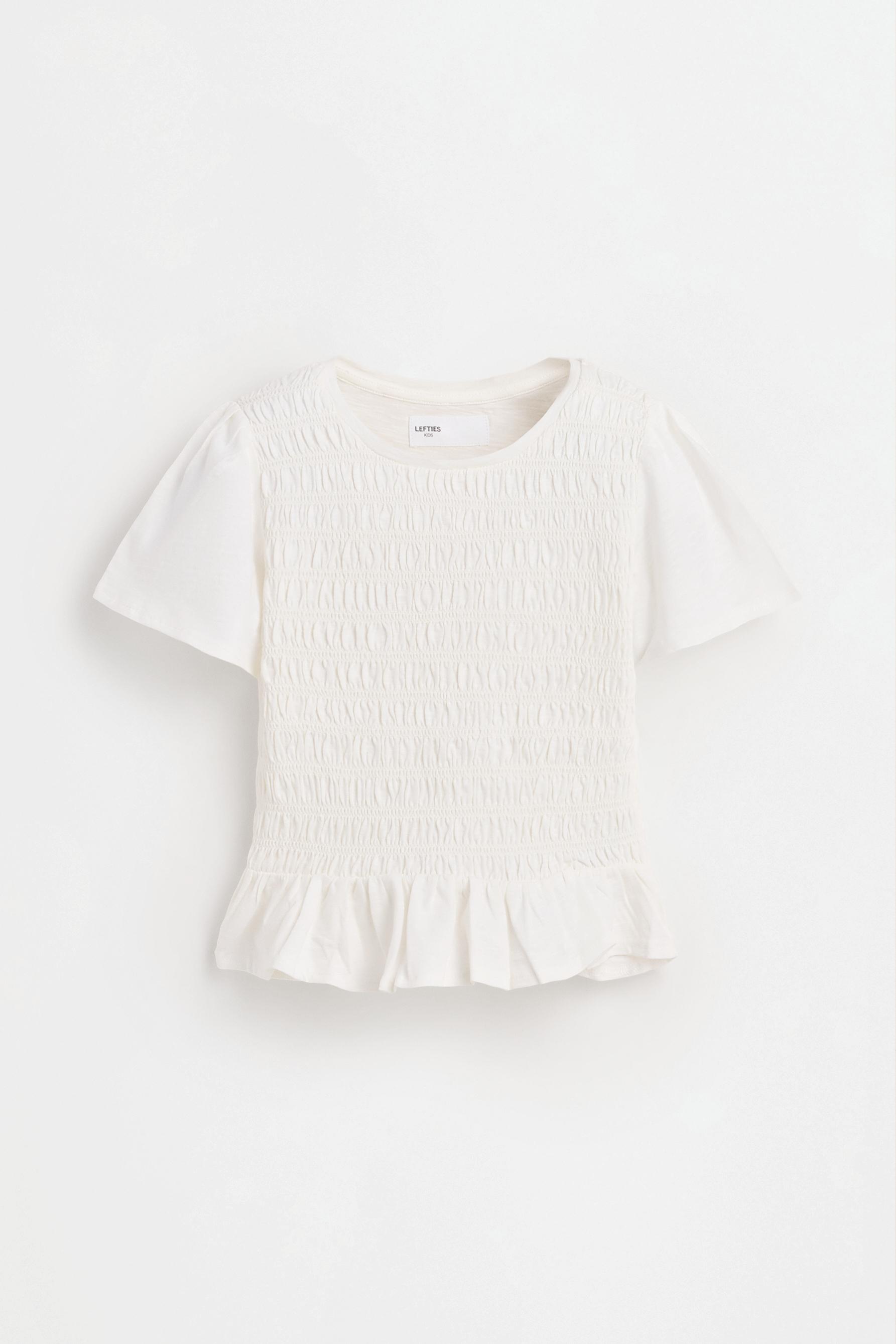 Smocked T-shirt — OFF WHITE