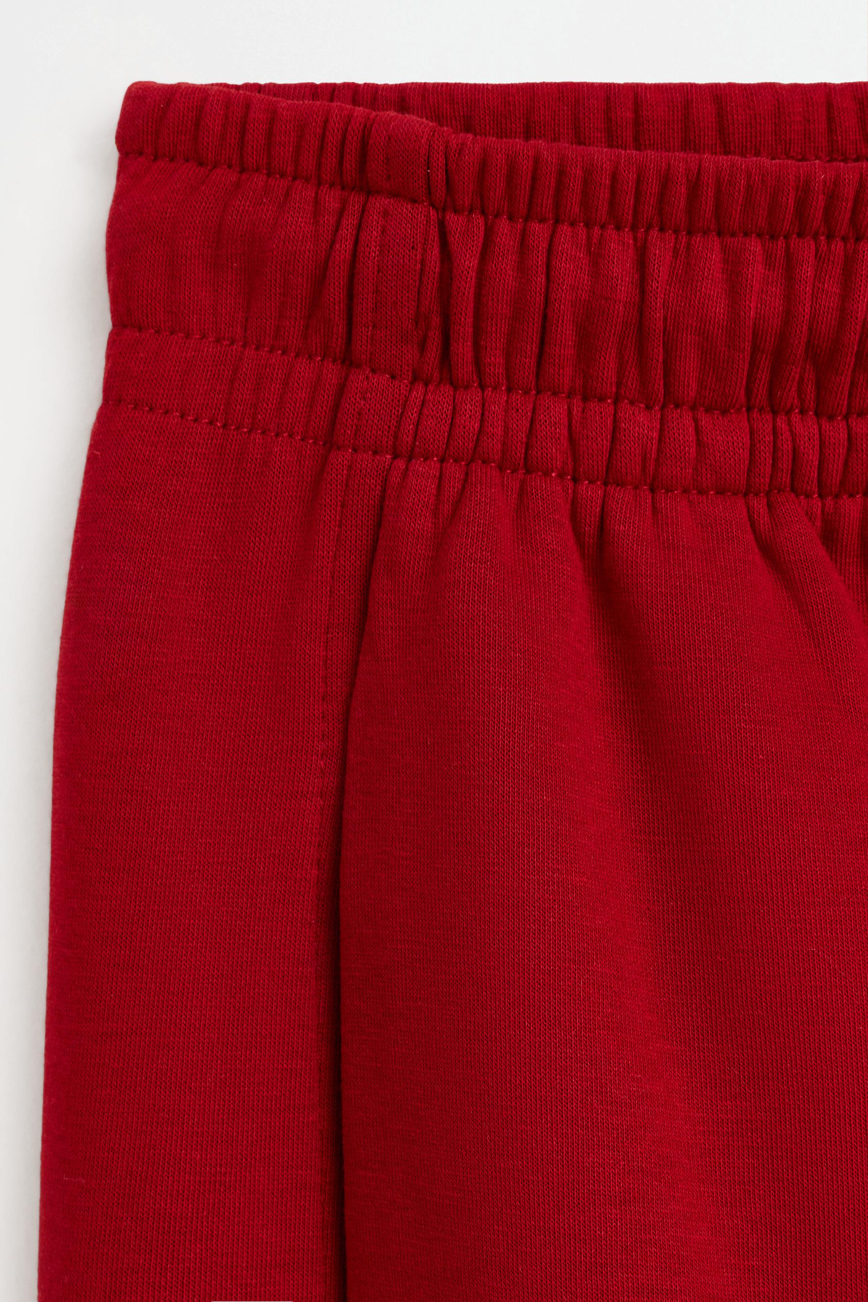 Basic wide-leg tracksuit trousers — BRIGHT RED
