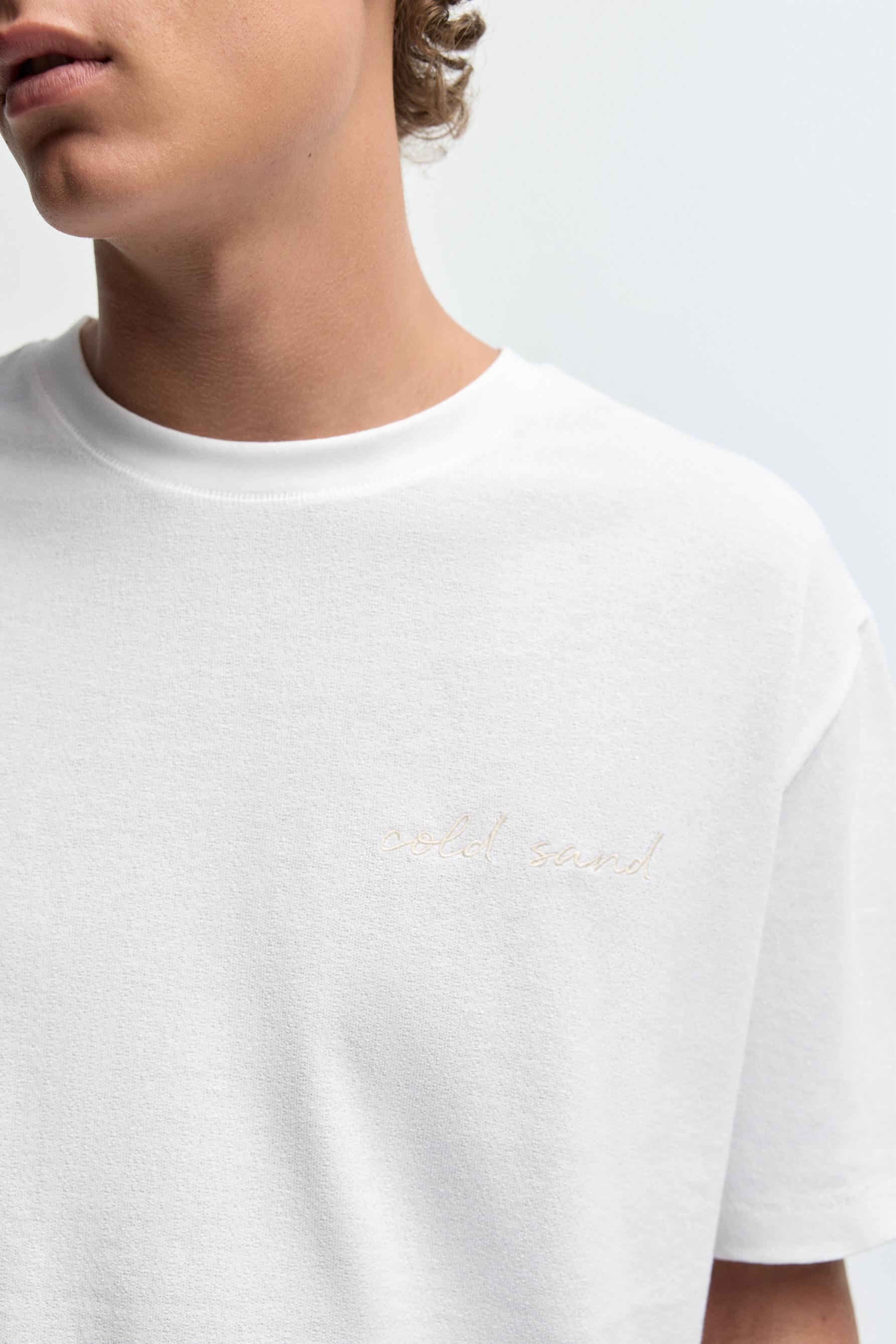 Embroidered T-shirt — OFF WHITE