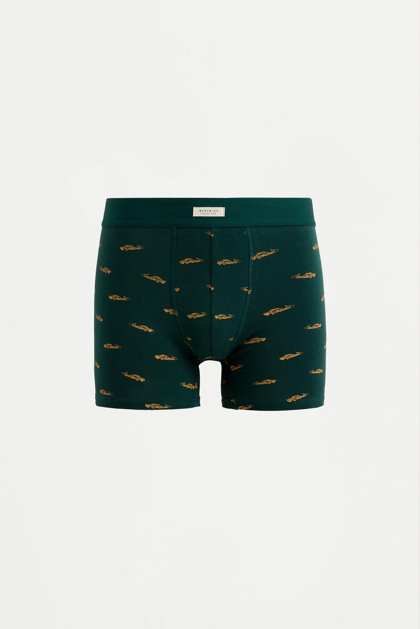 Pack of 5 assorted long boxers — NAVY