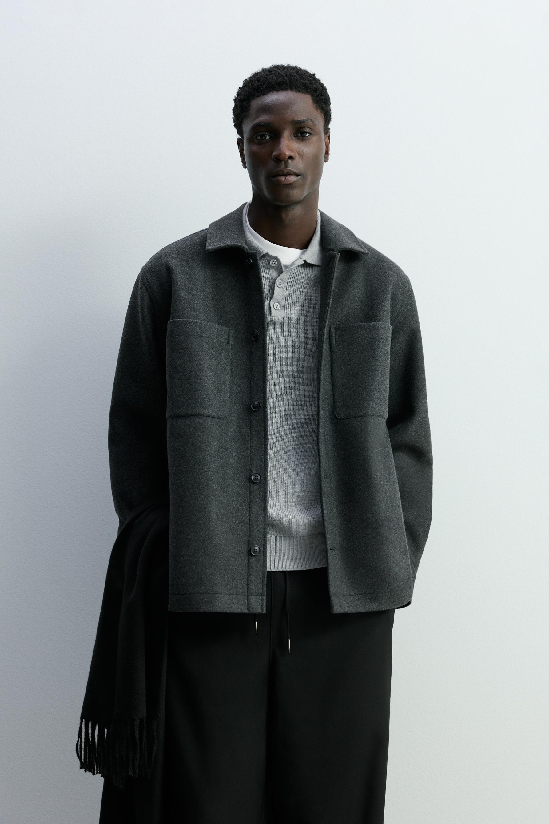 Sobrecamisa paño bolsillos