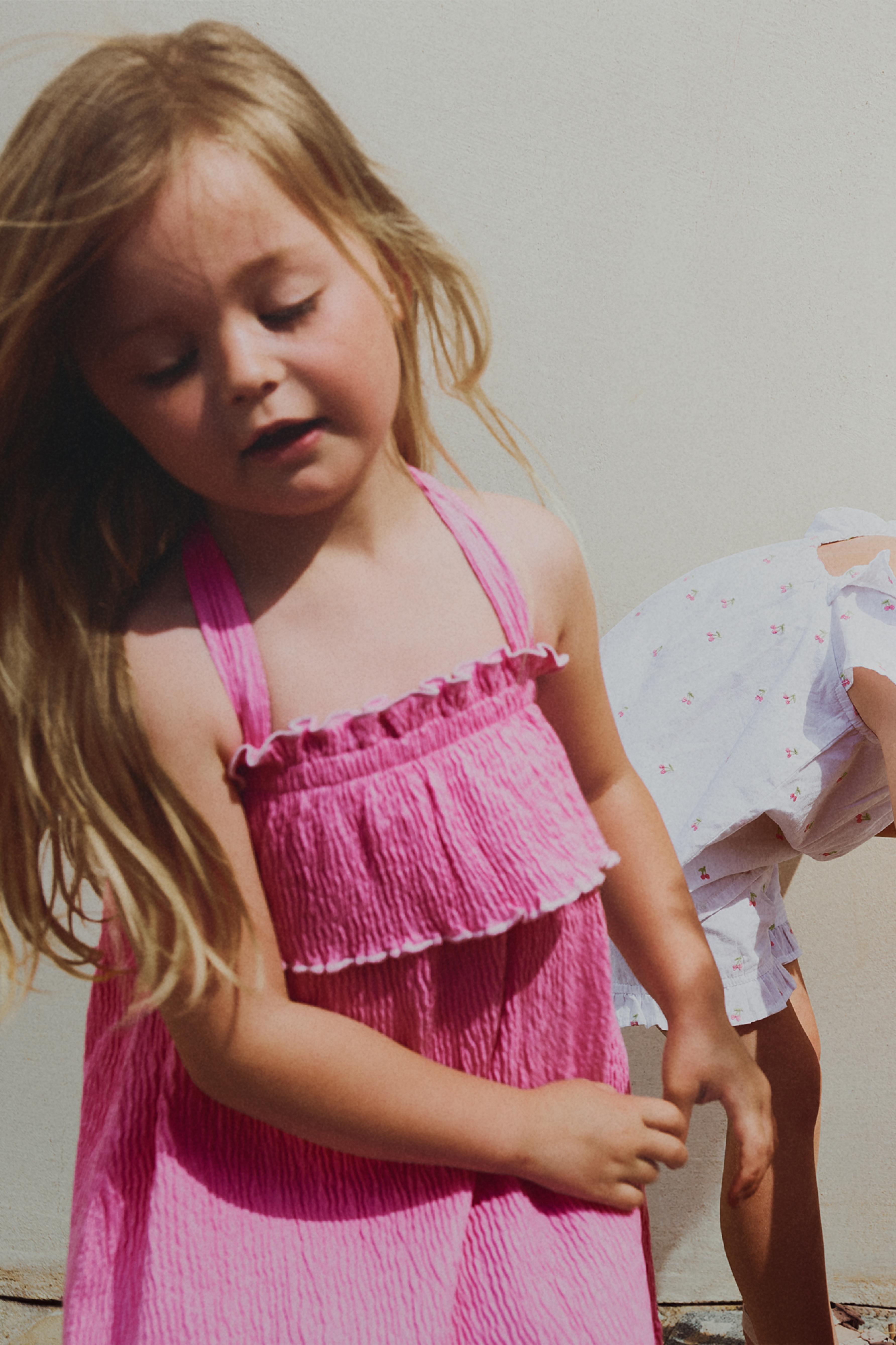 Ruffled dress — FUCHSIA