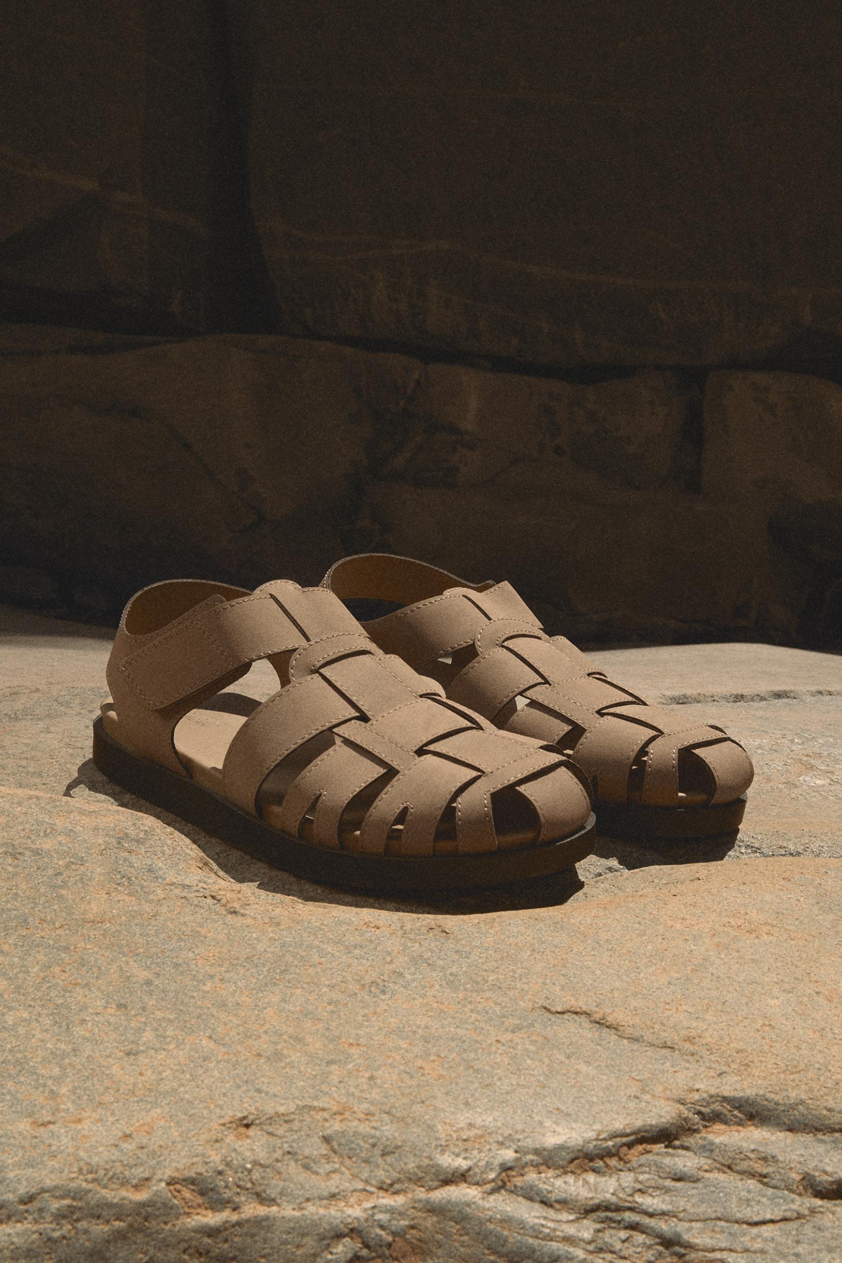 Men's cage sandals — BEIGE
