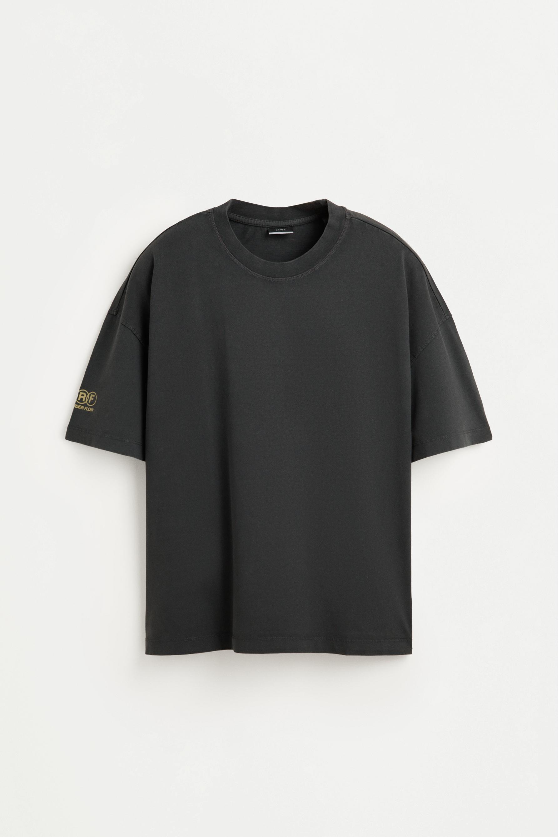 Faded effect printed T-shirt — LEAD
