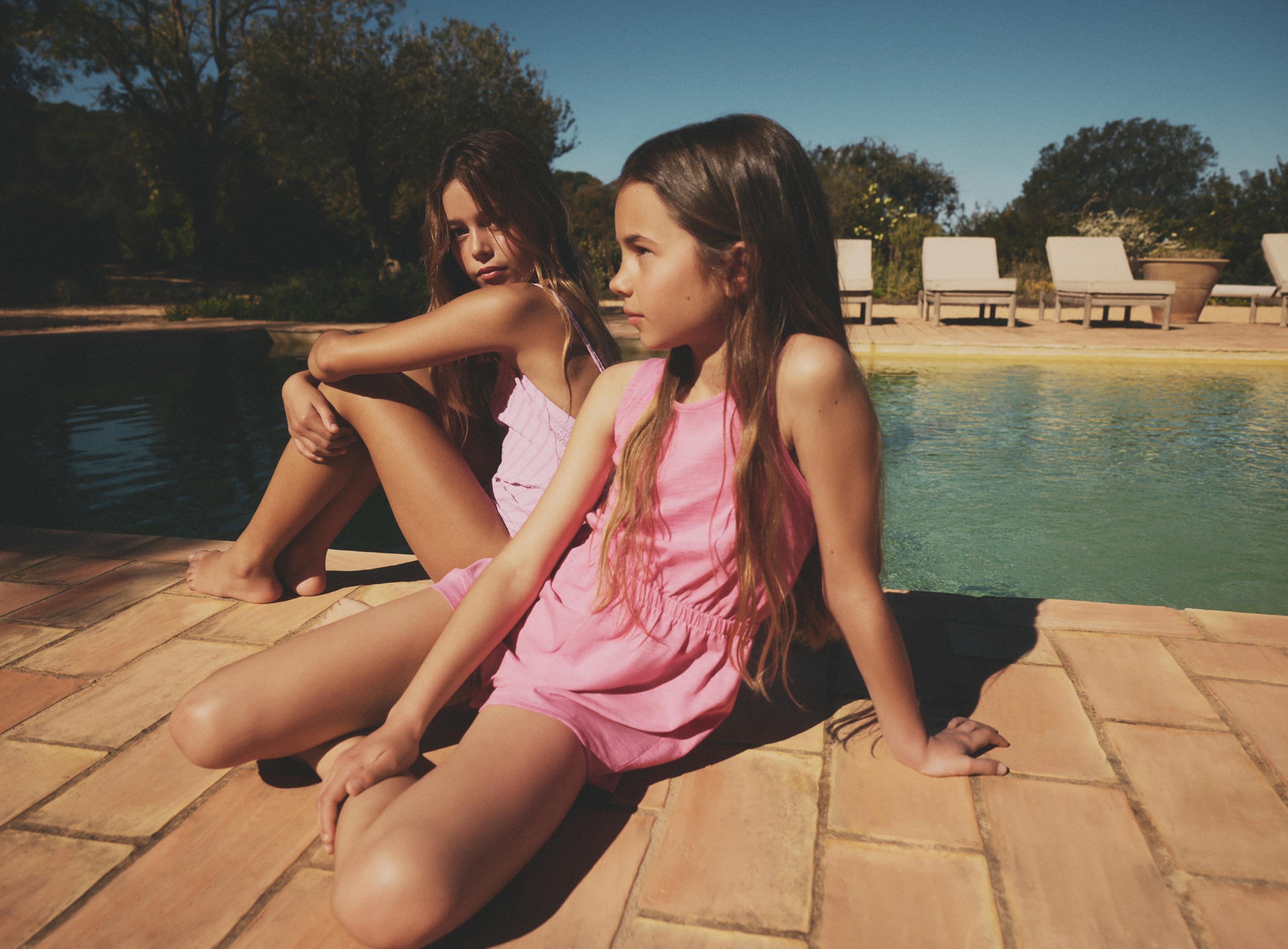 Plain short playsuit — BUBBLEGUM PINK