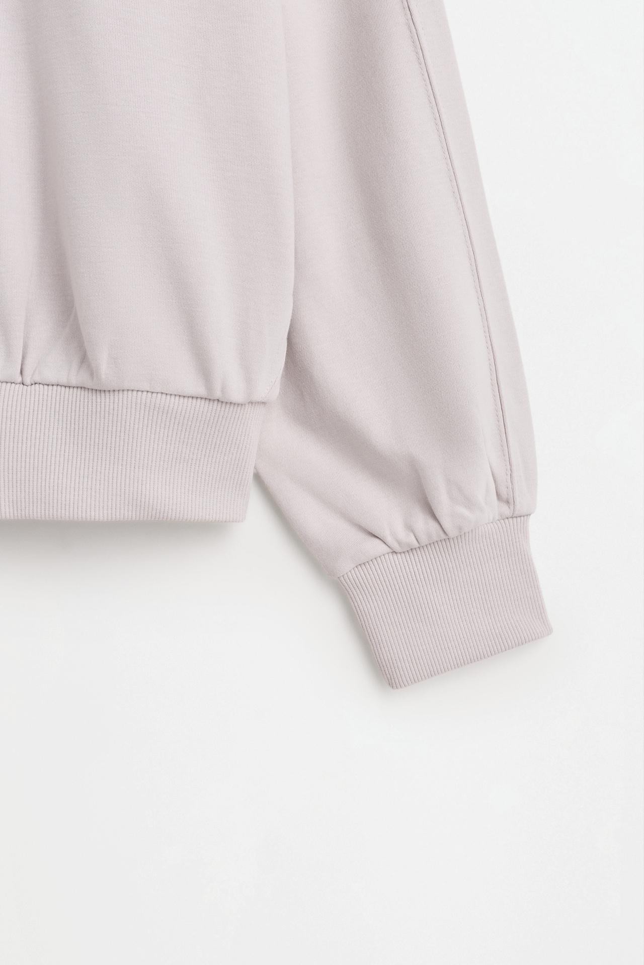 Interlock zip jacket — PEARL GREY