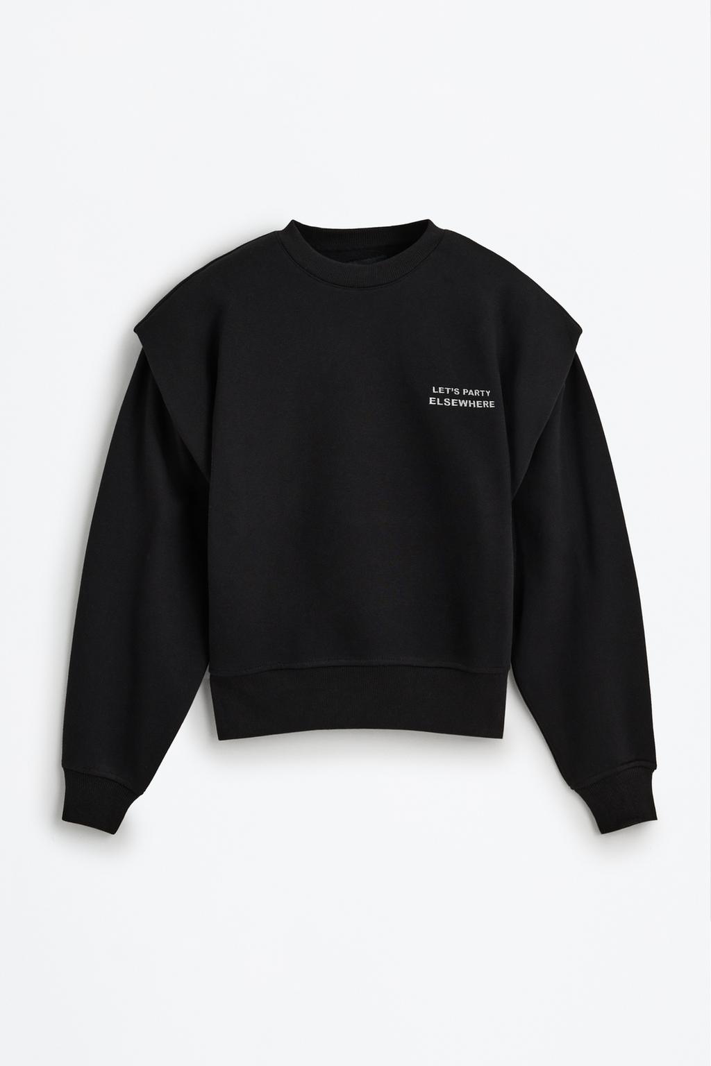 Sweatshirt with shoulder detail