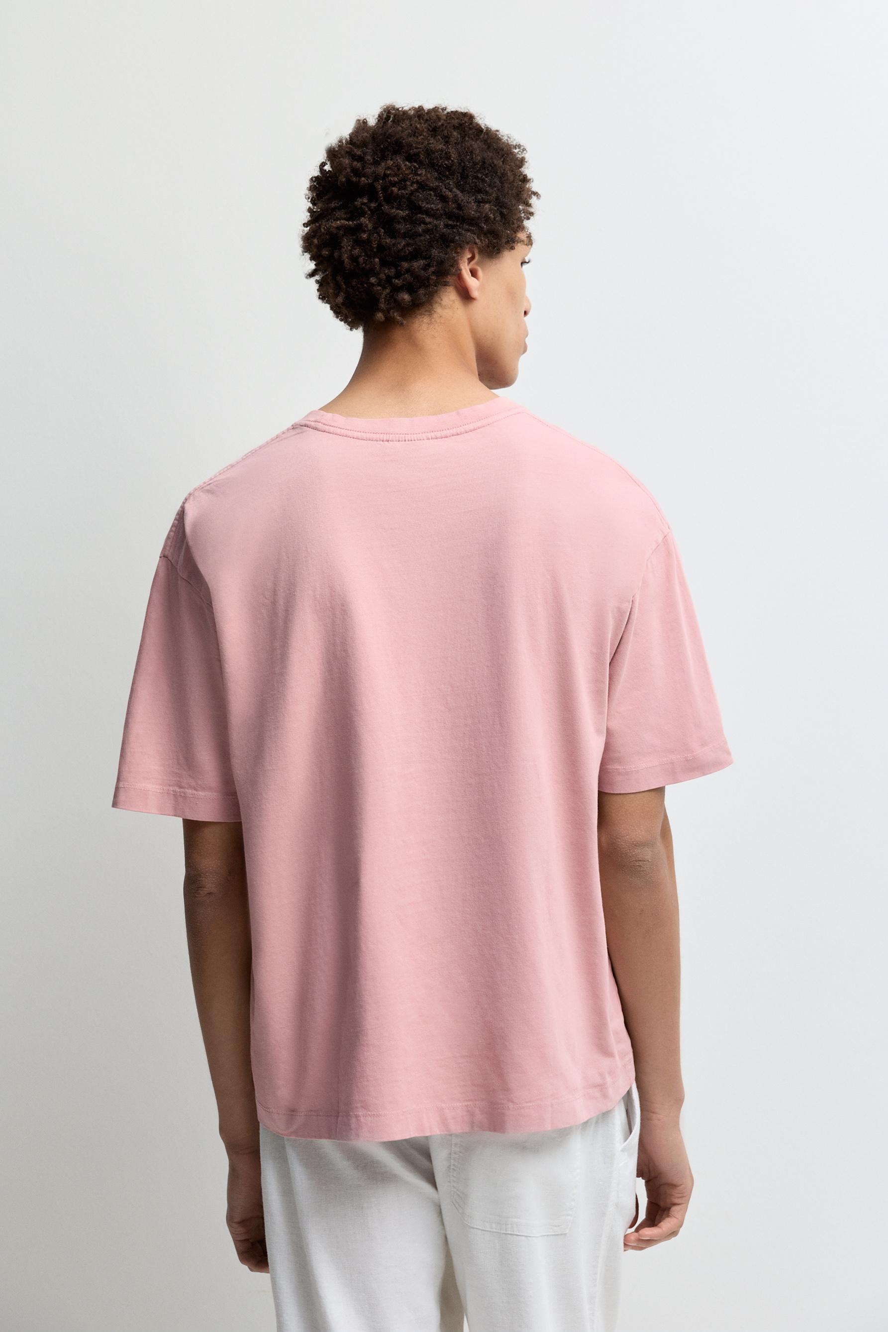 Faded-effect T-shirt — PINK